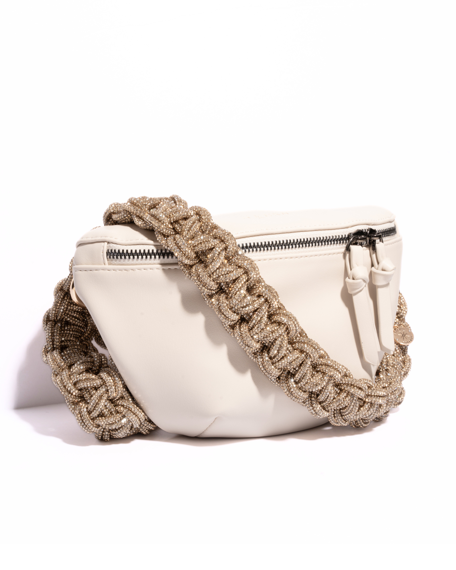 WHITE BELT BAG + TWIN - Champagne Bubbles