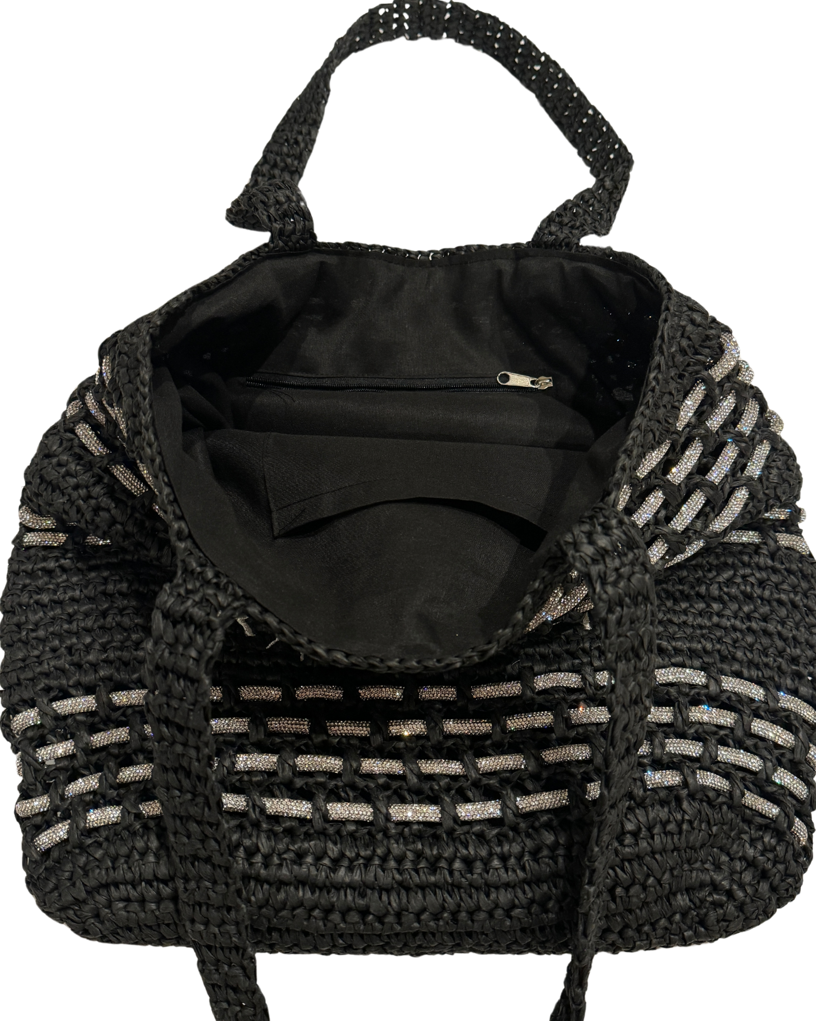 Zuma Straw Tote - Black