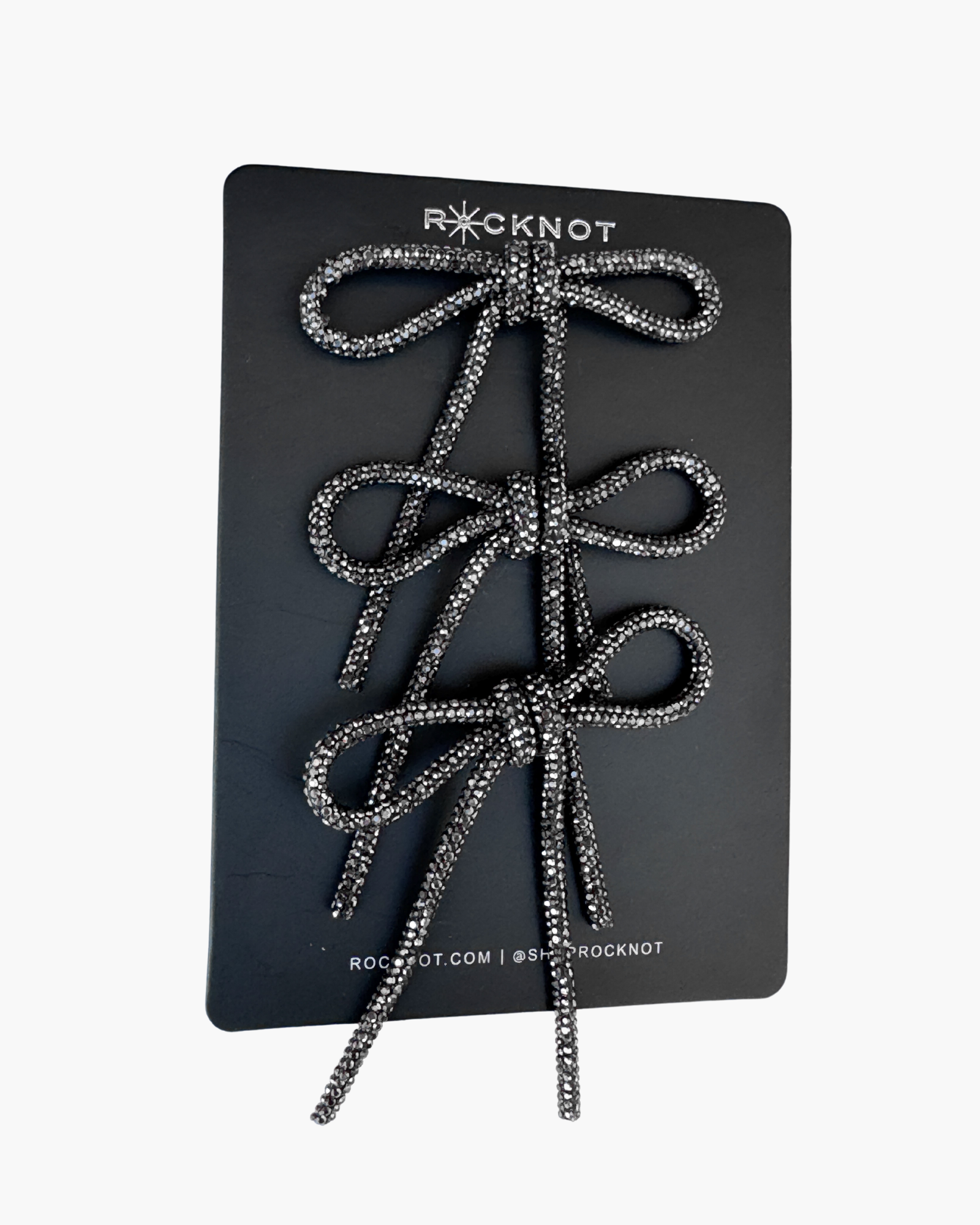 MAGIC BUTTONS - 3 Bows - Gunmetal