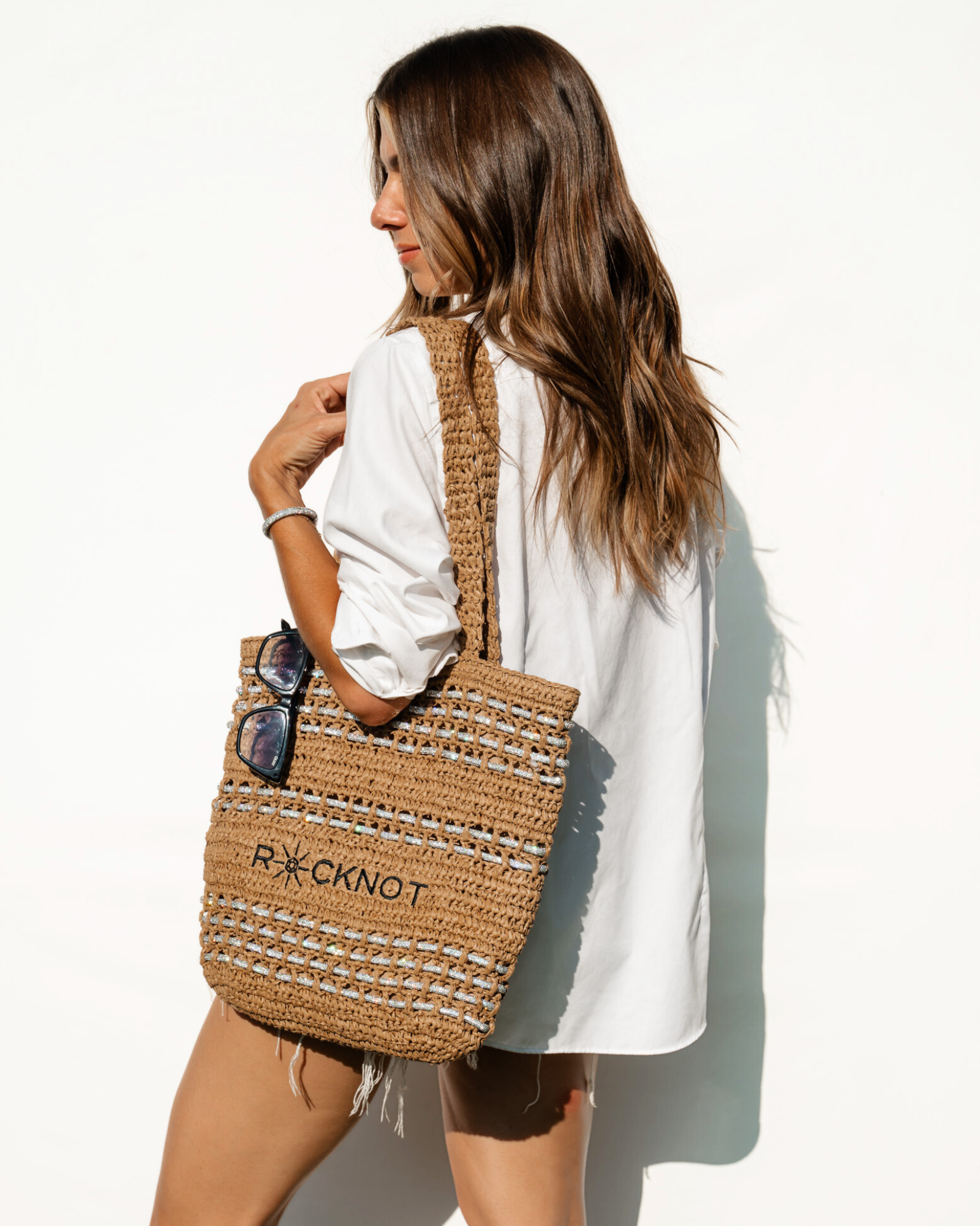 Zuma Straw Tote - Tan