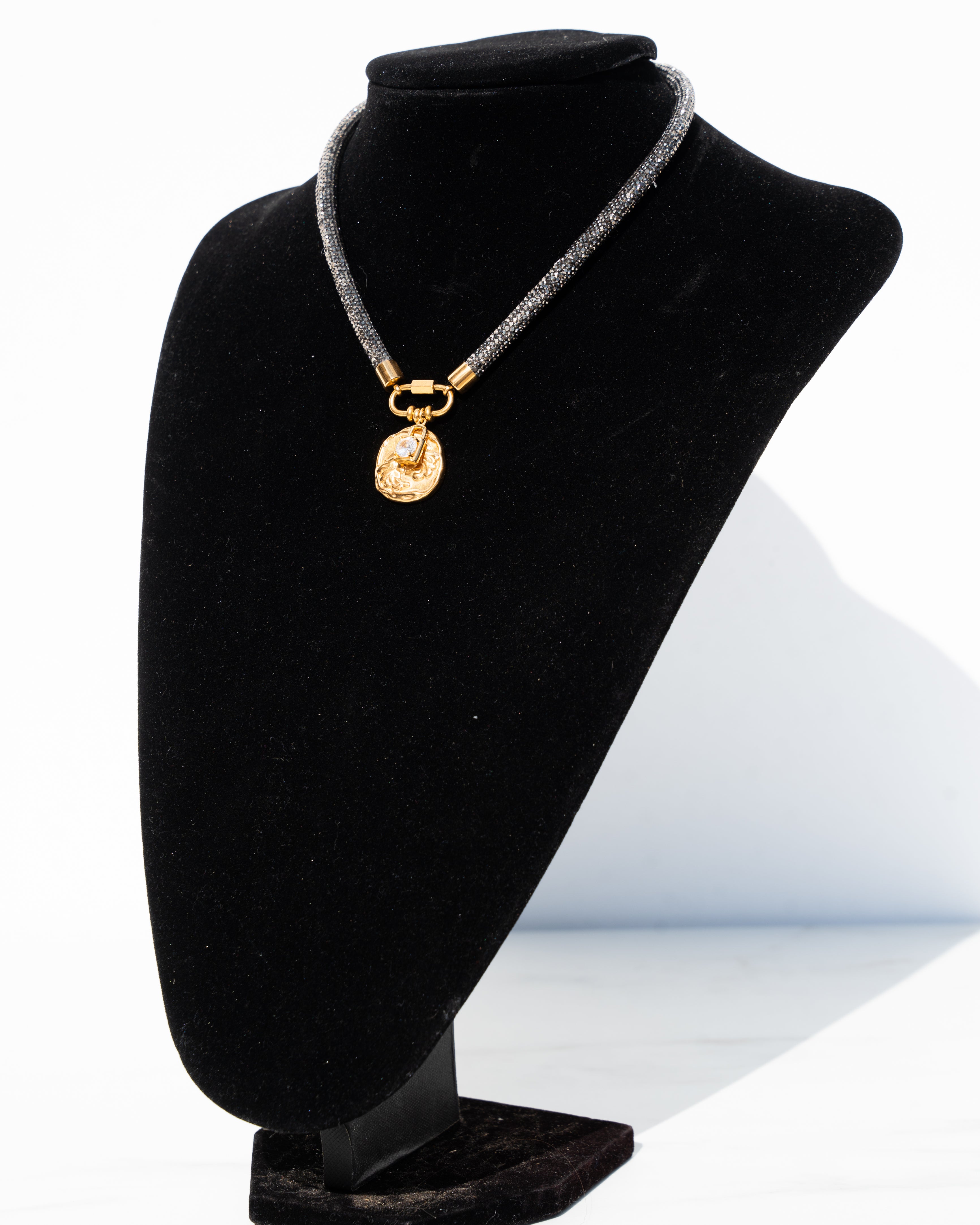 ZODIAC Carabiner Necklace - Gunmetal