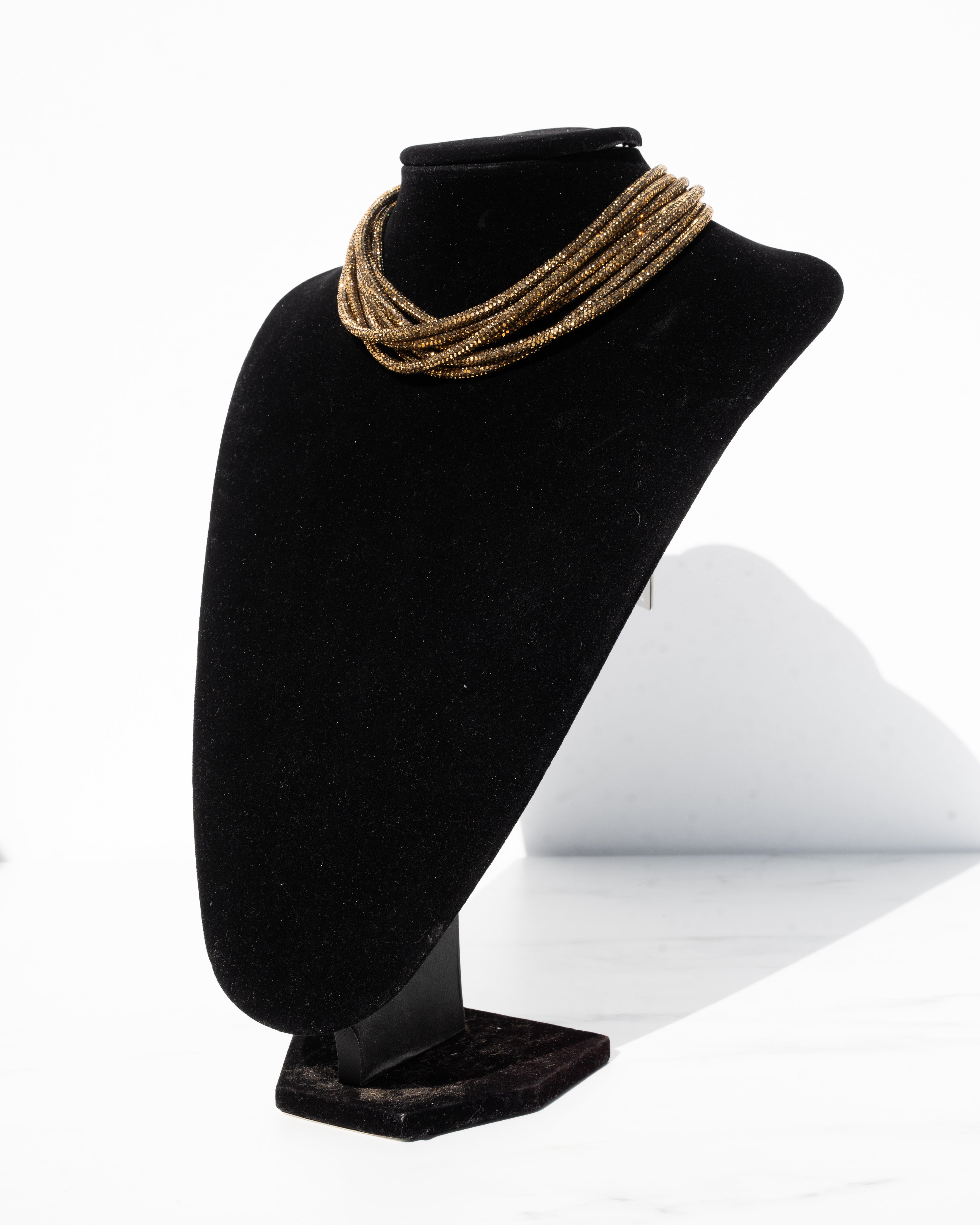 4 in 1 Multi Strand Necklace - Antique Gold