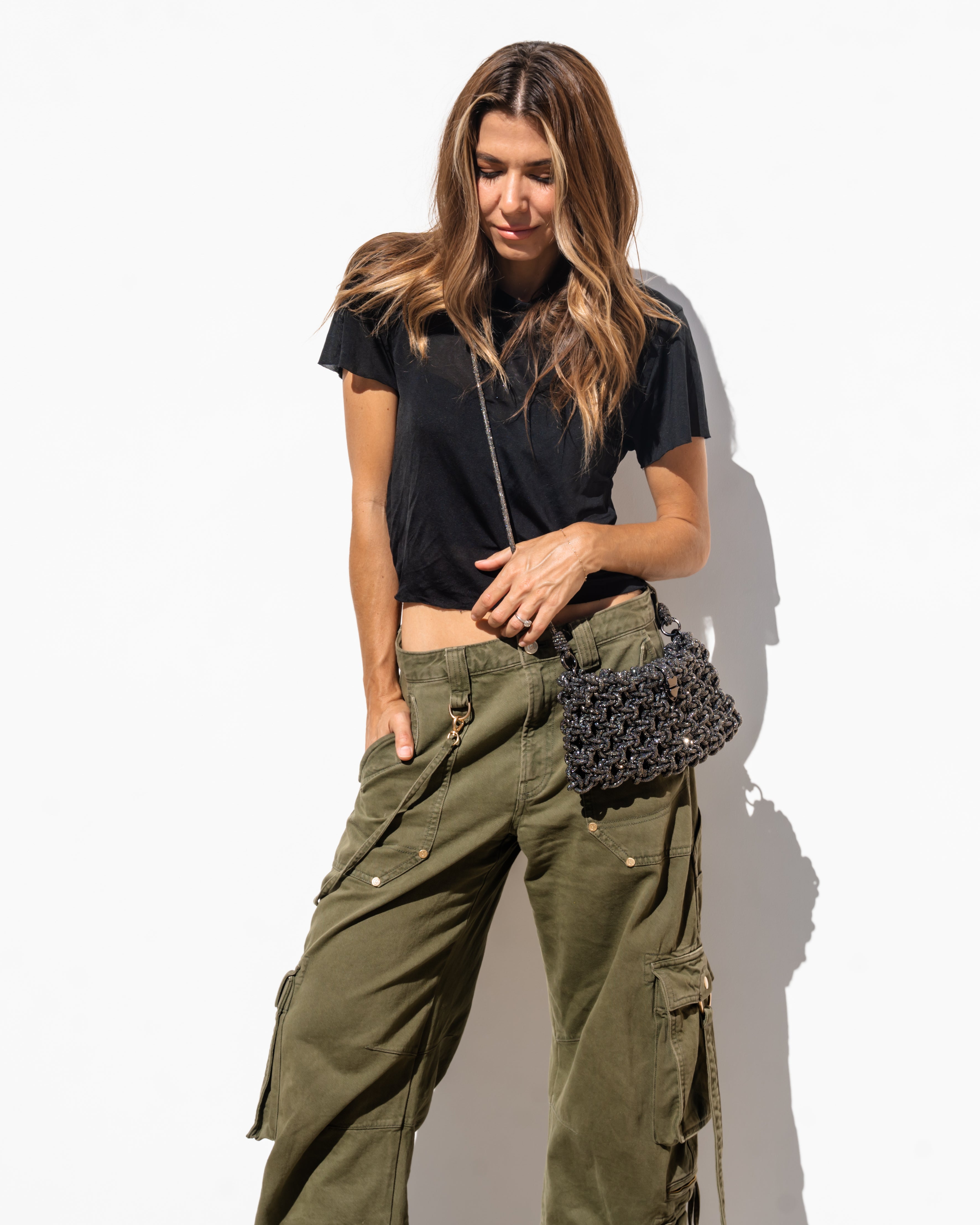 Eden 2-in-1 Clutch - Gunmetal