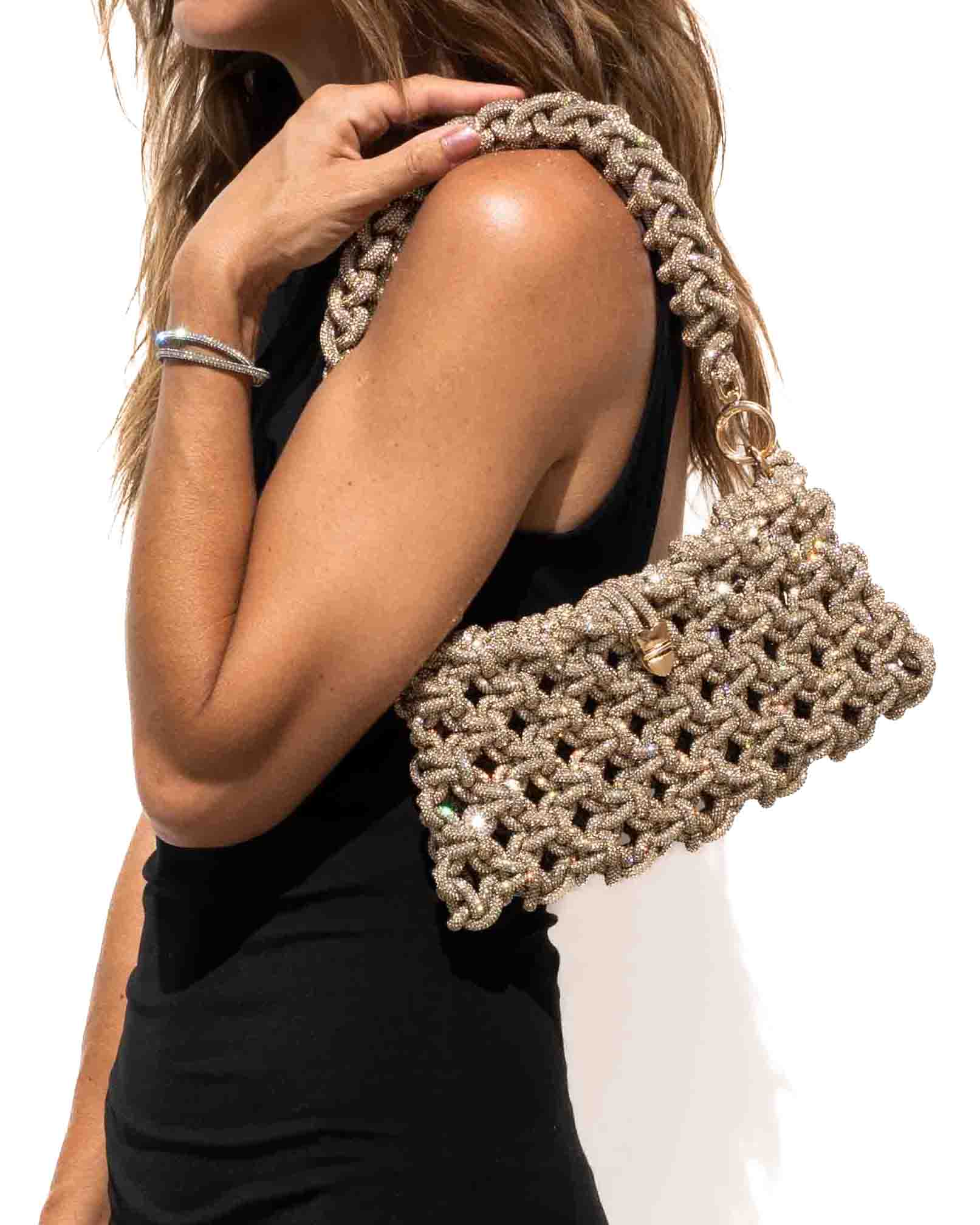 Eden 2-in-1 Clutch - Champagne Bubbles