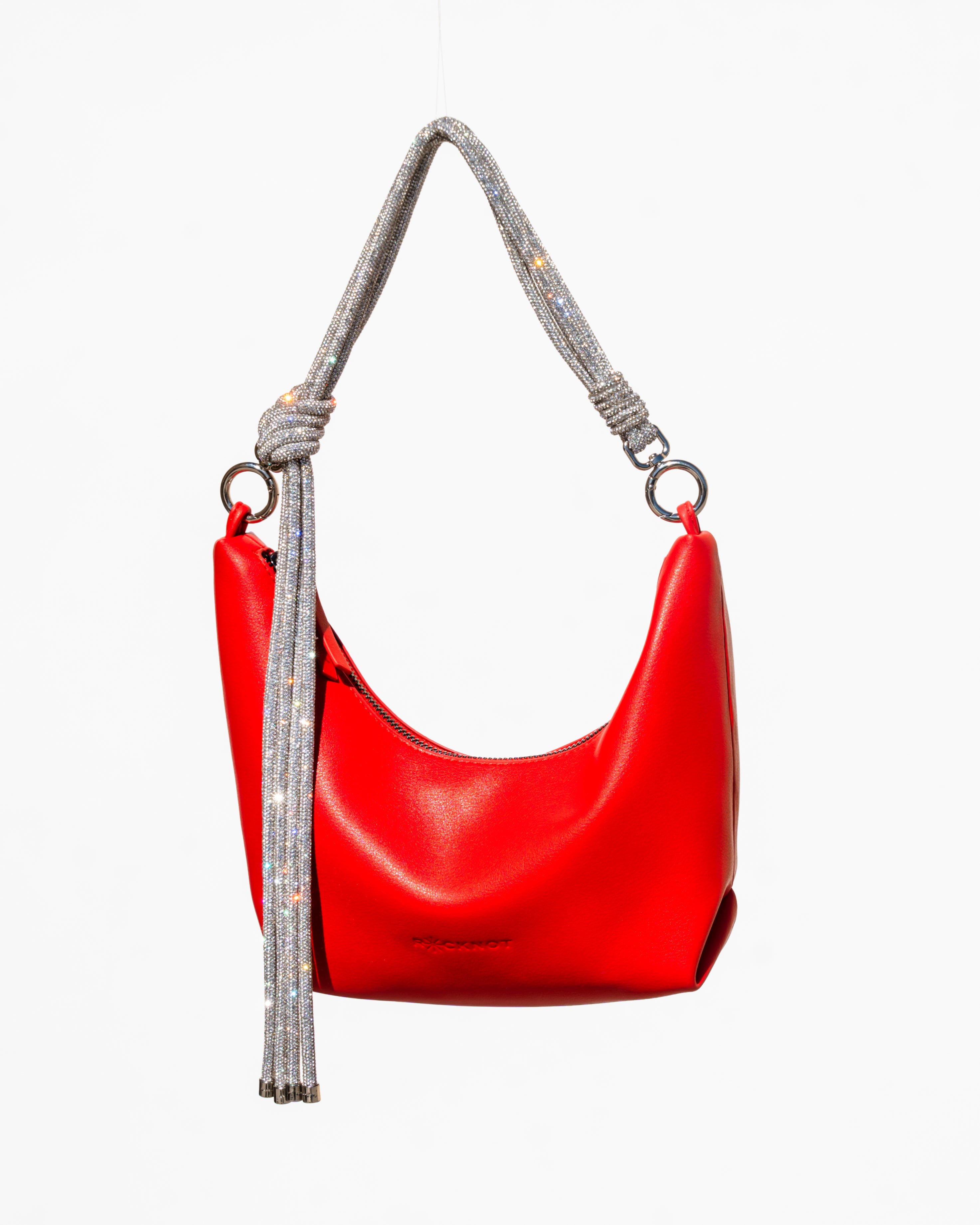 Hezi Leather Shoulder Bag - Scarlet