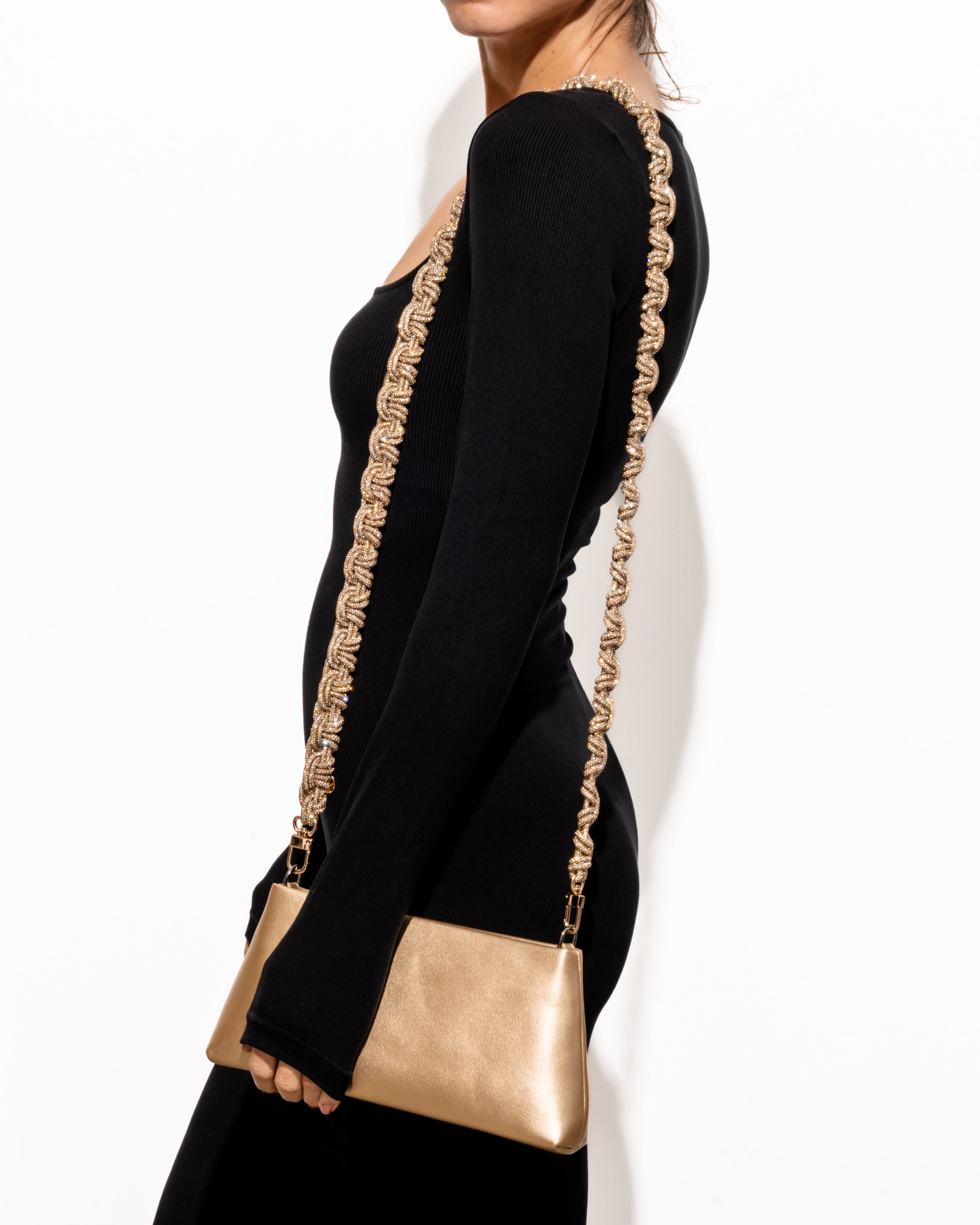 PETITE CROWN STRAP - Champagne Bubbles