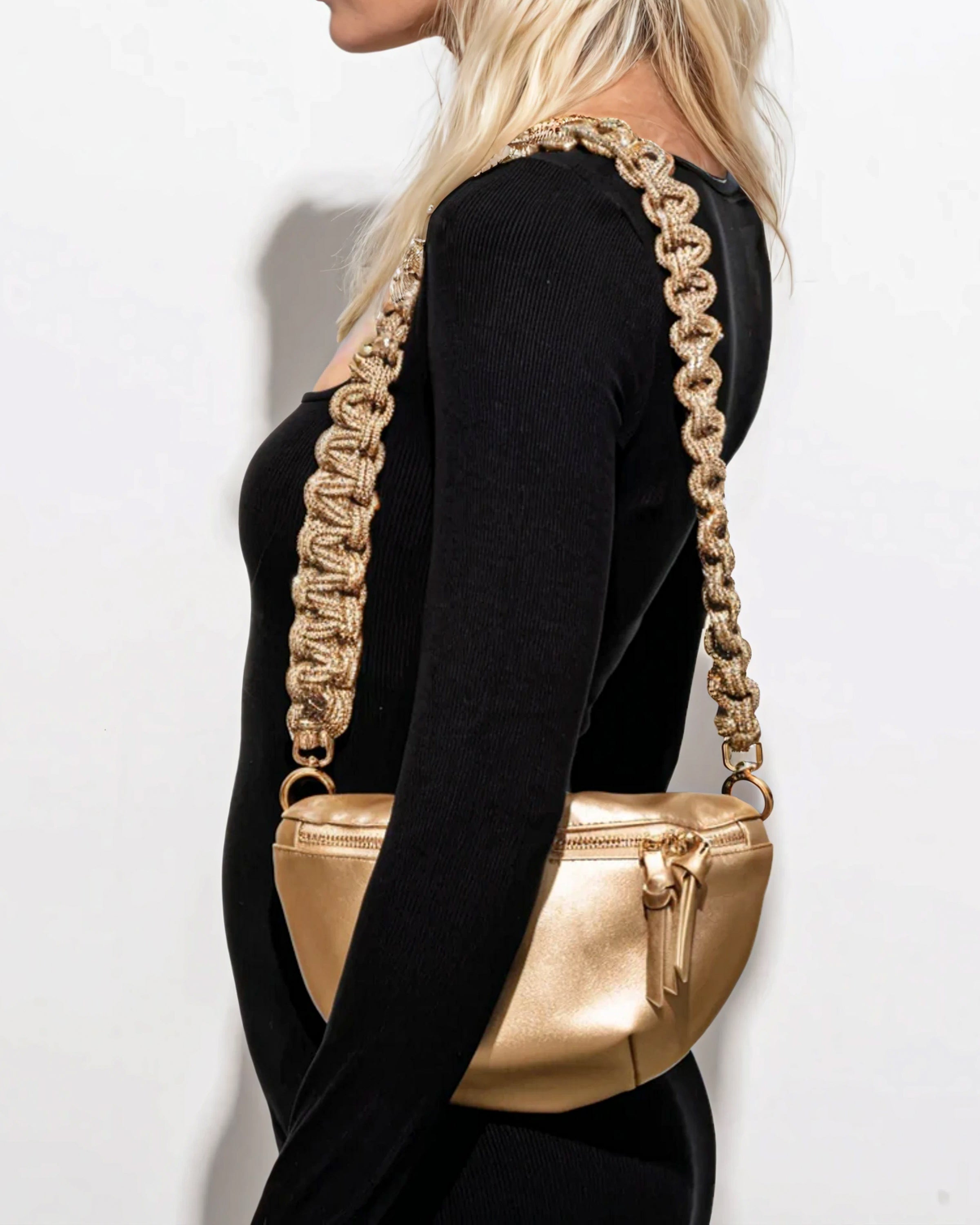 Infinity Belt Bag - Metallic Gold