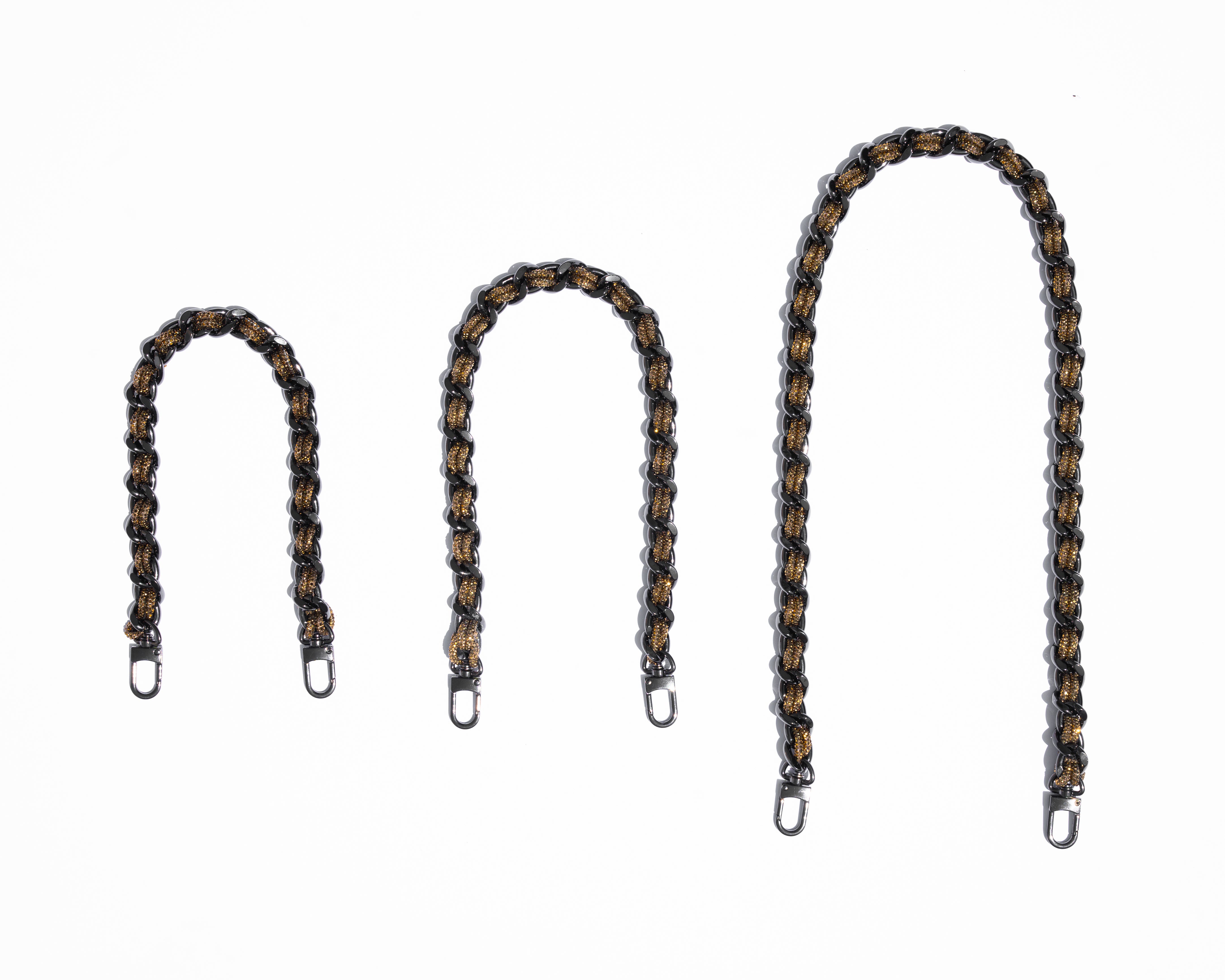 LINK STRAP / NECKLACE - Petite Gunmetal / Antique Gold