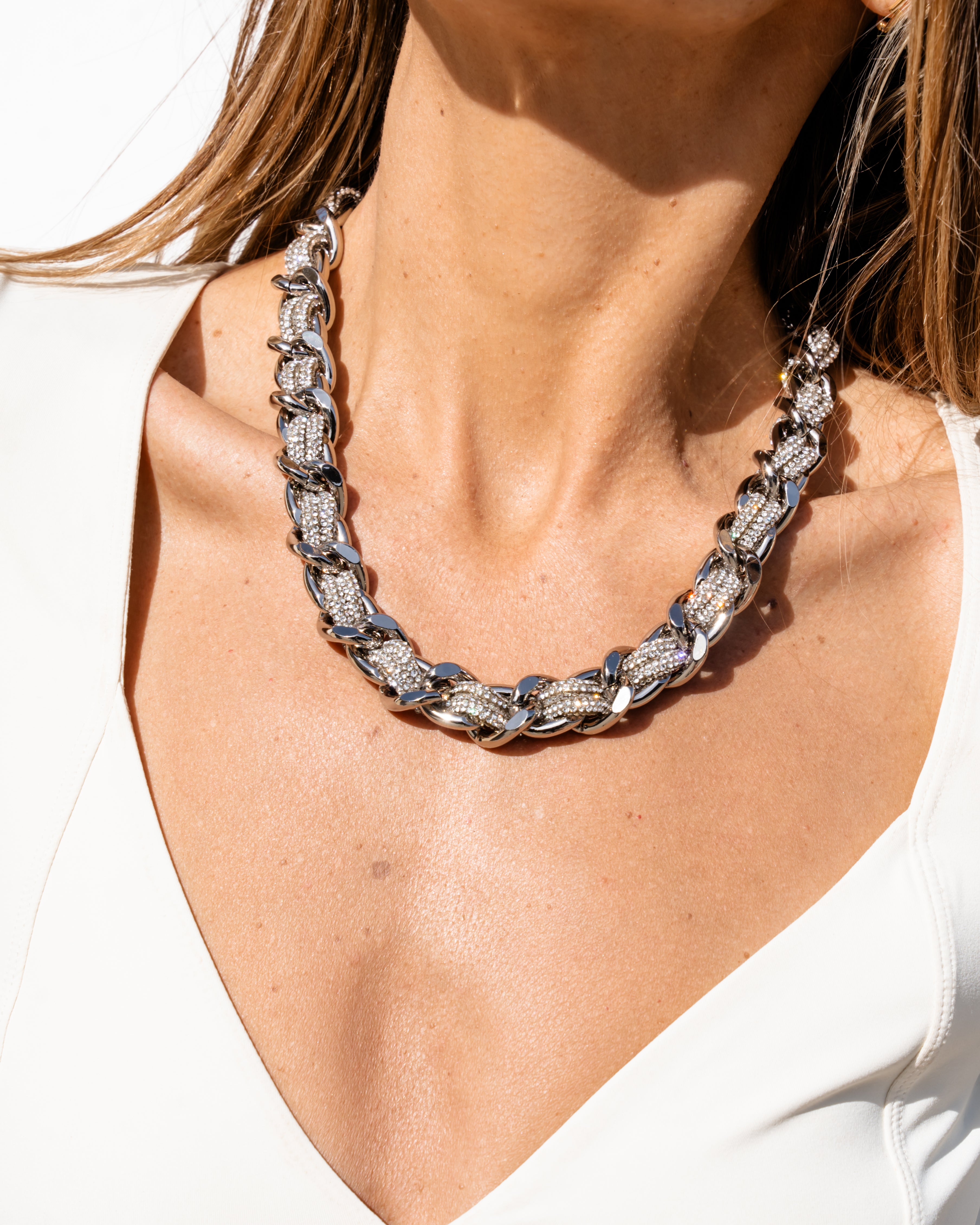 LINK STRAP / NECKLACE - Petite Silver