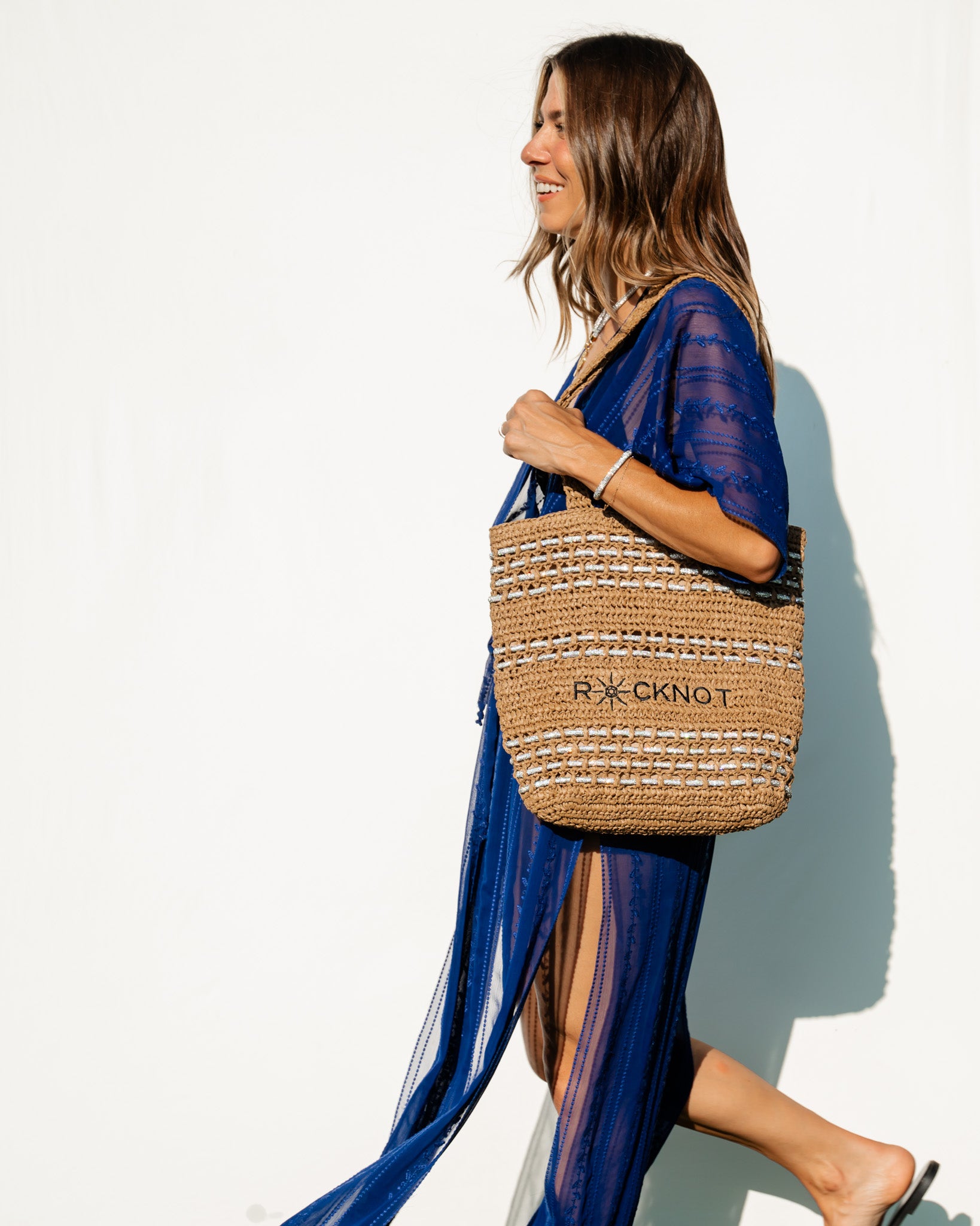 Zuma Straw Tote - Tan