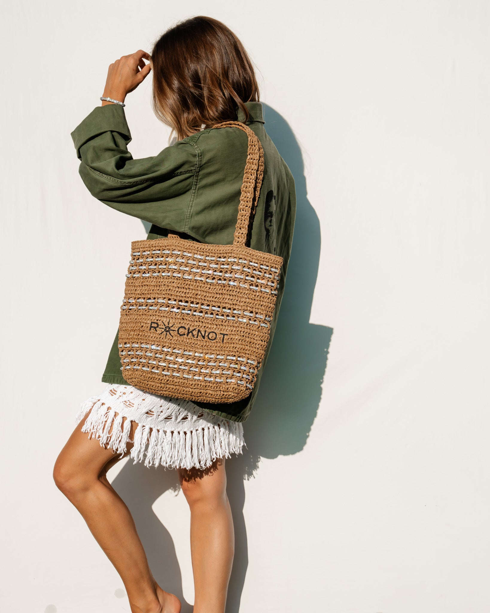 Zuma Straw Tote - Tan