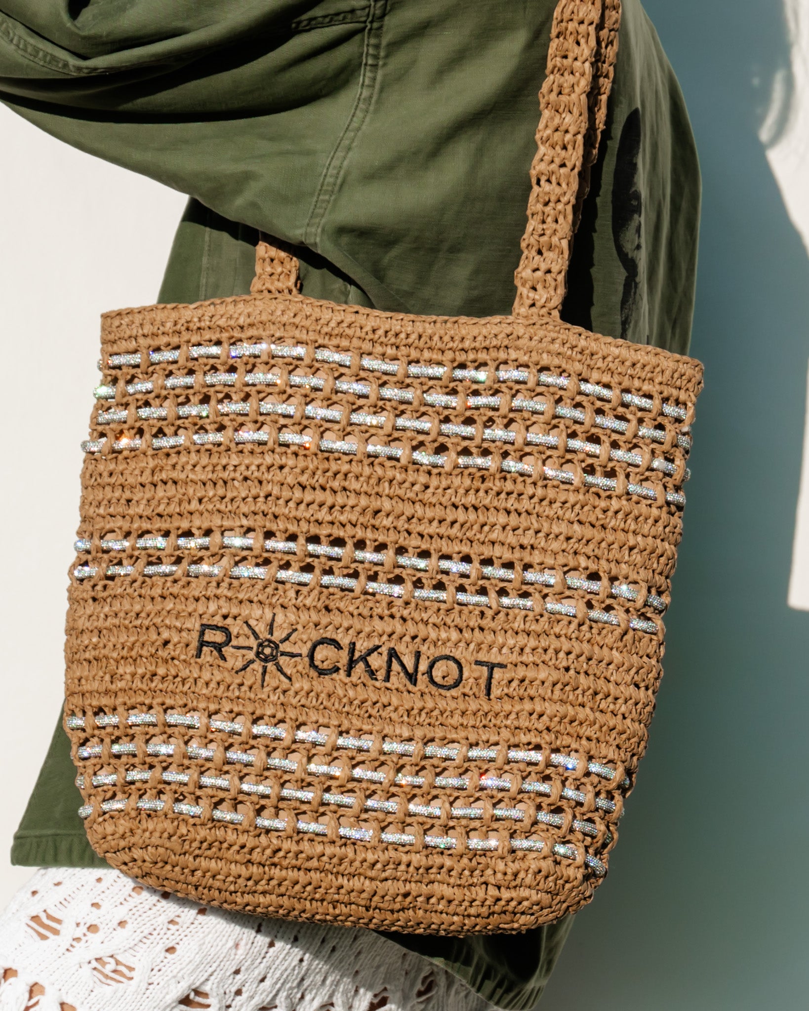 Zuma Straw Tote - Tan