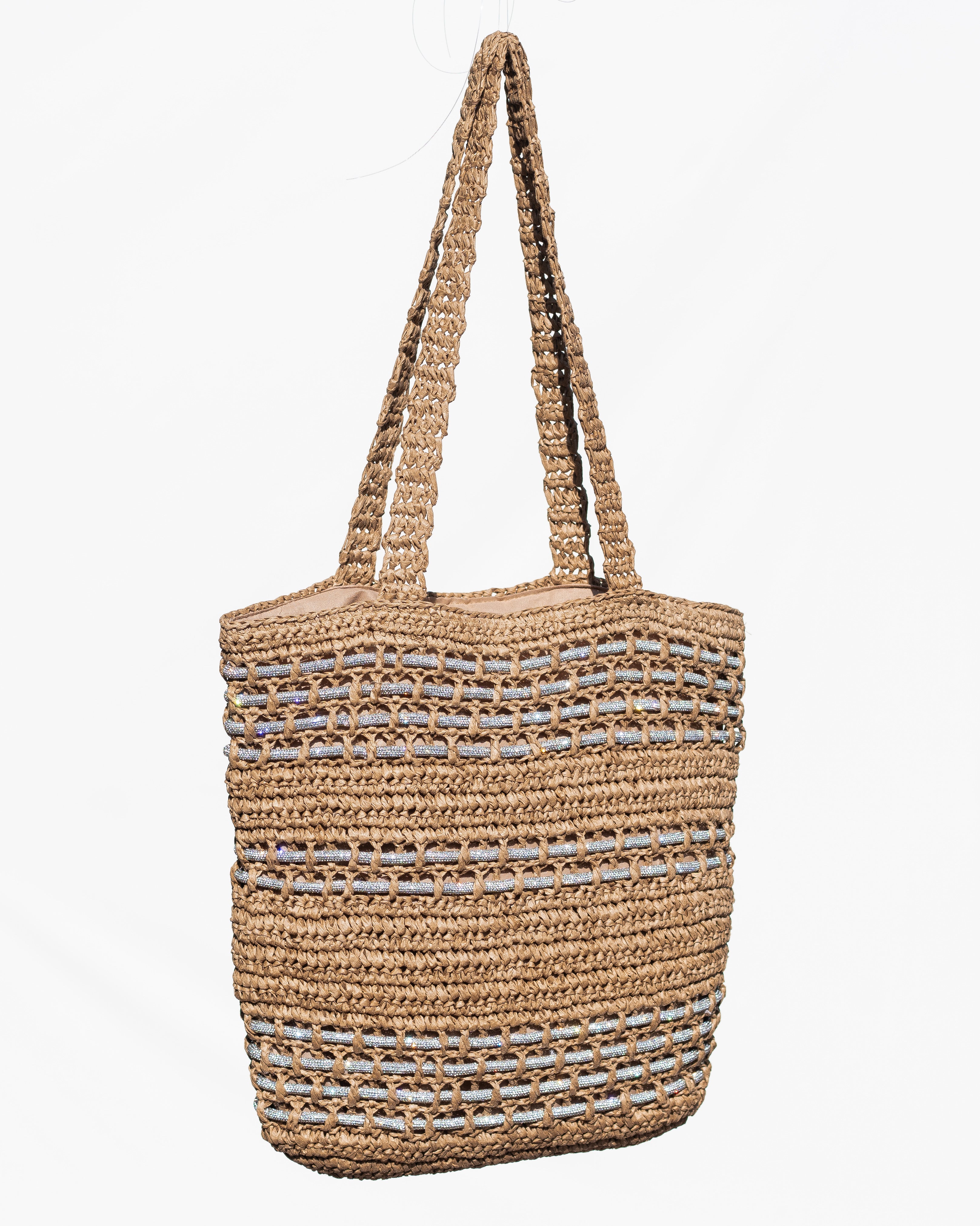 Zuma Straw Tote - Tan