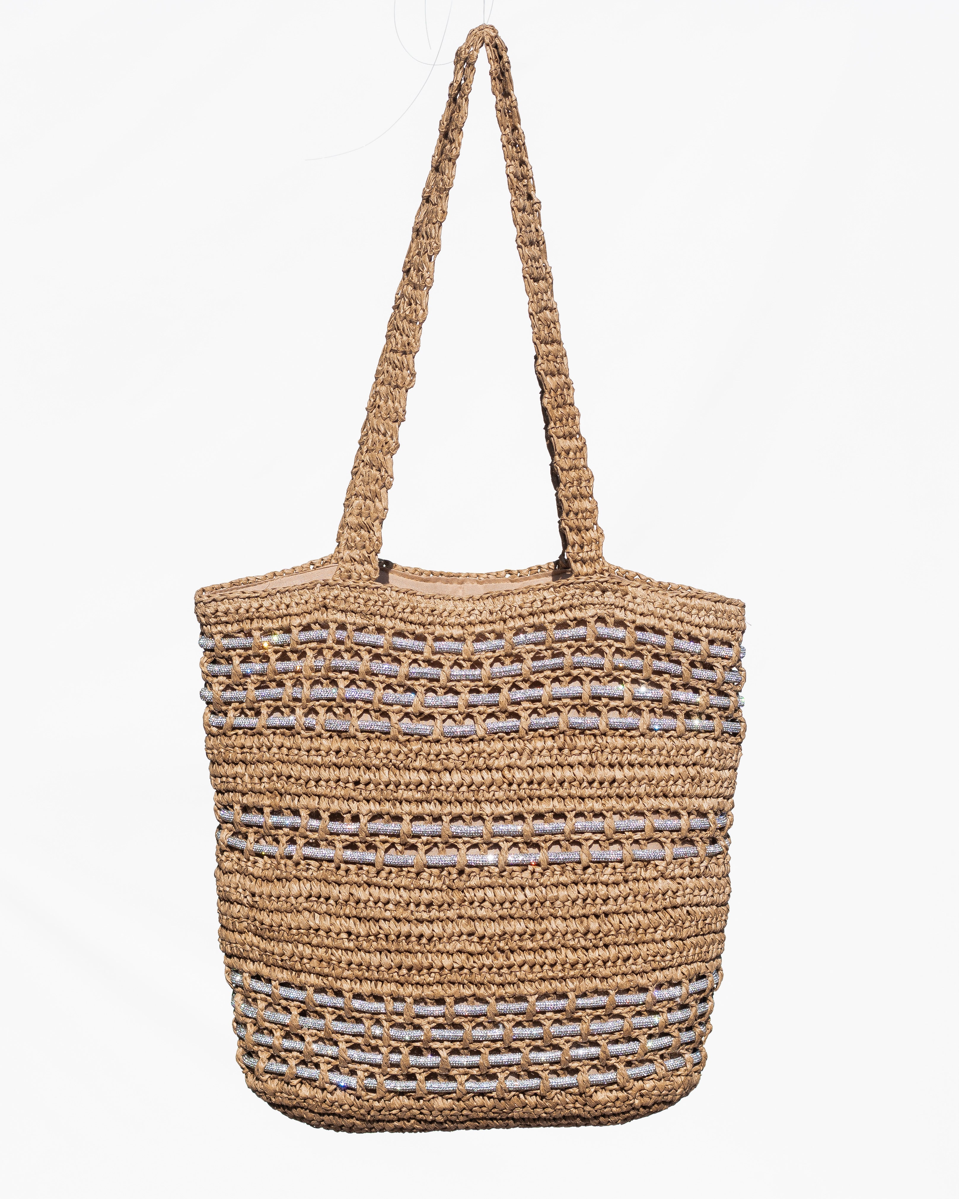 Zuma Straw Tote - Tan