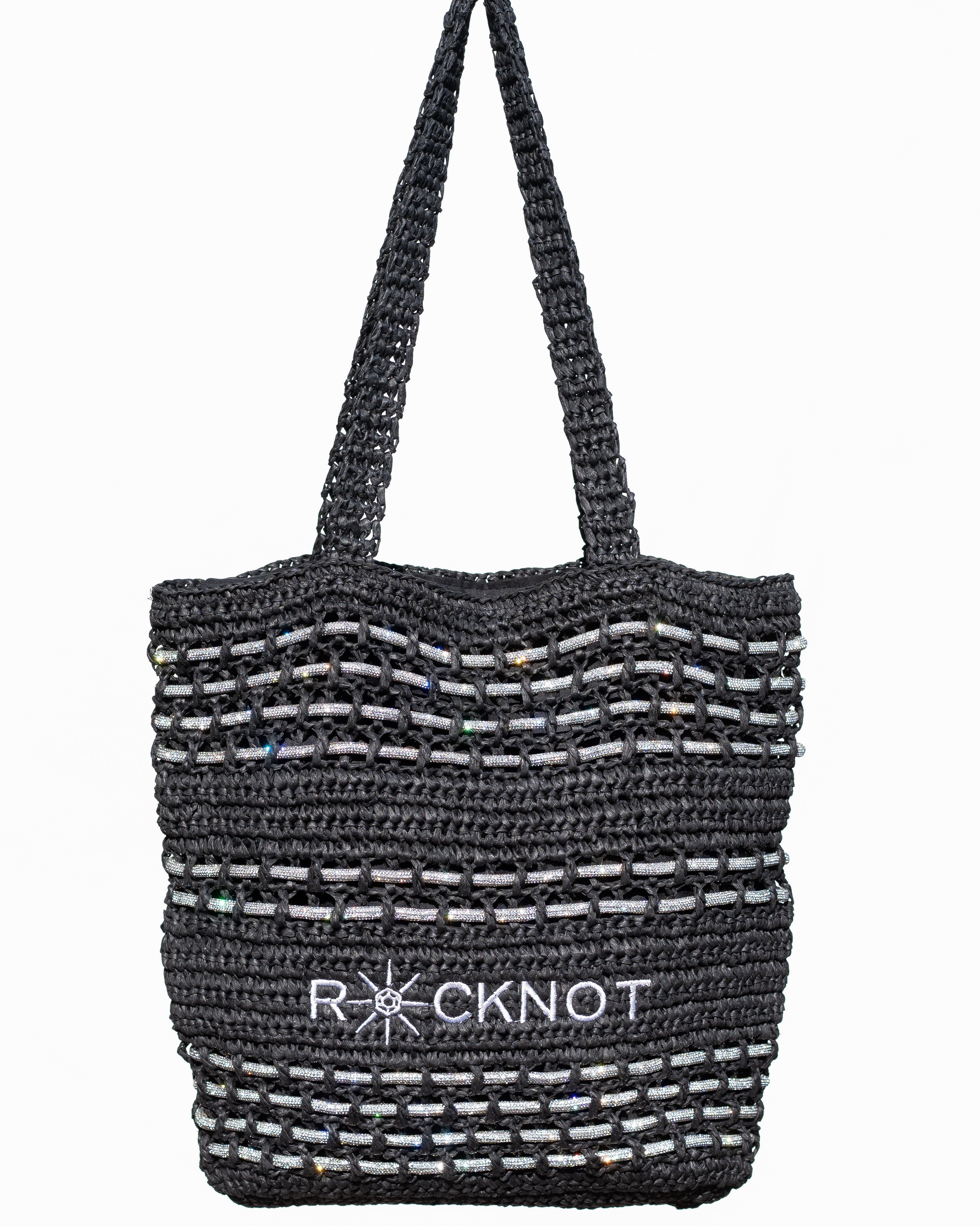 Zuma Straw Tote - Black