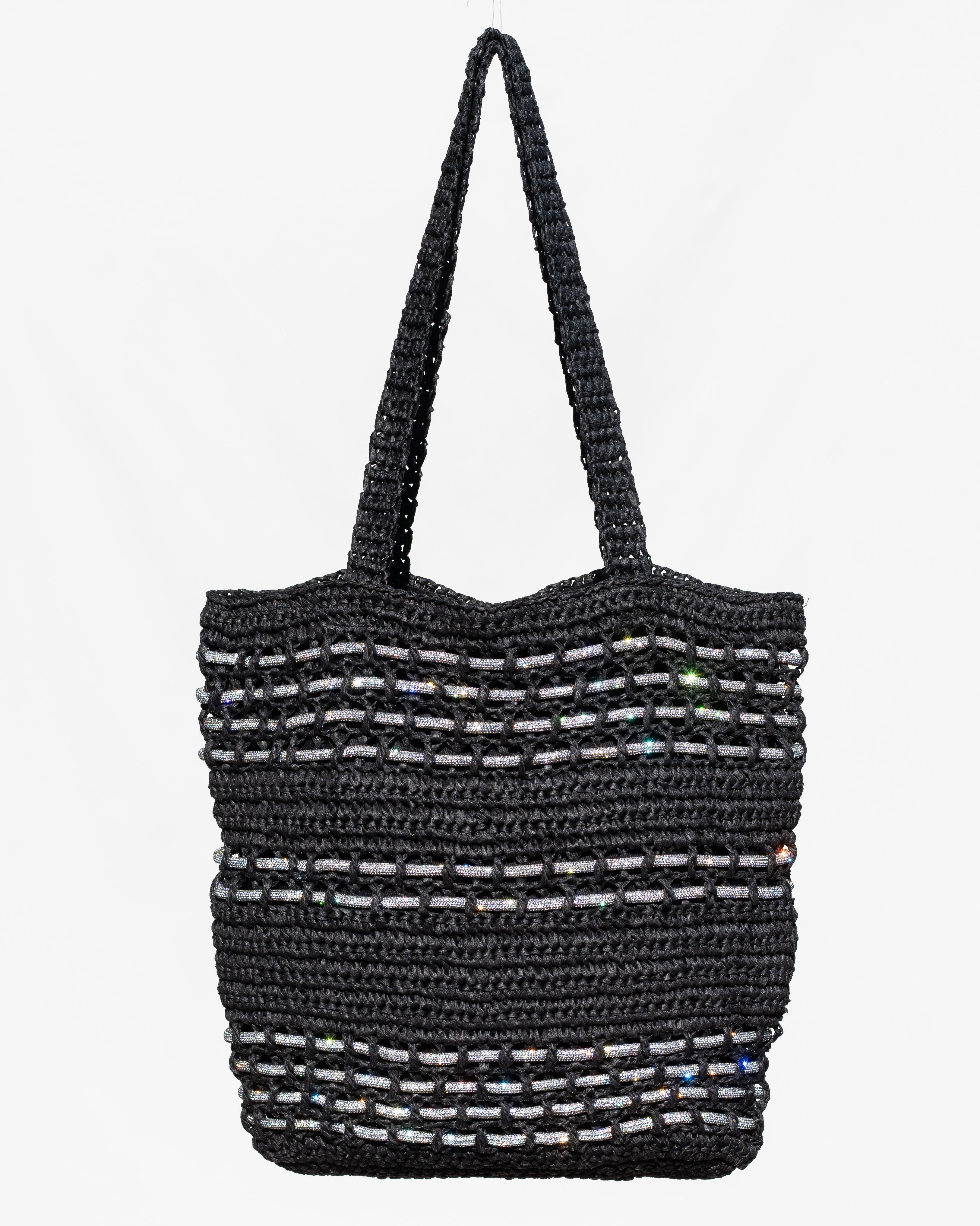 Zuma Straw Tote - Black