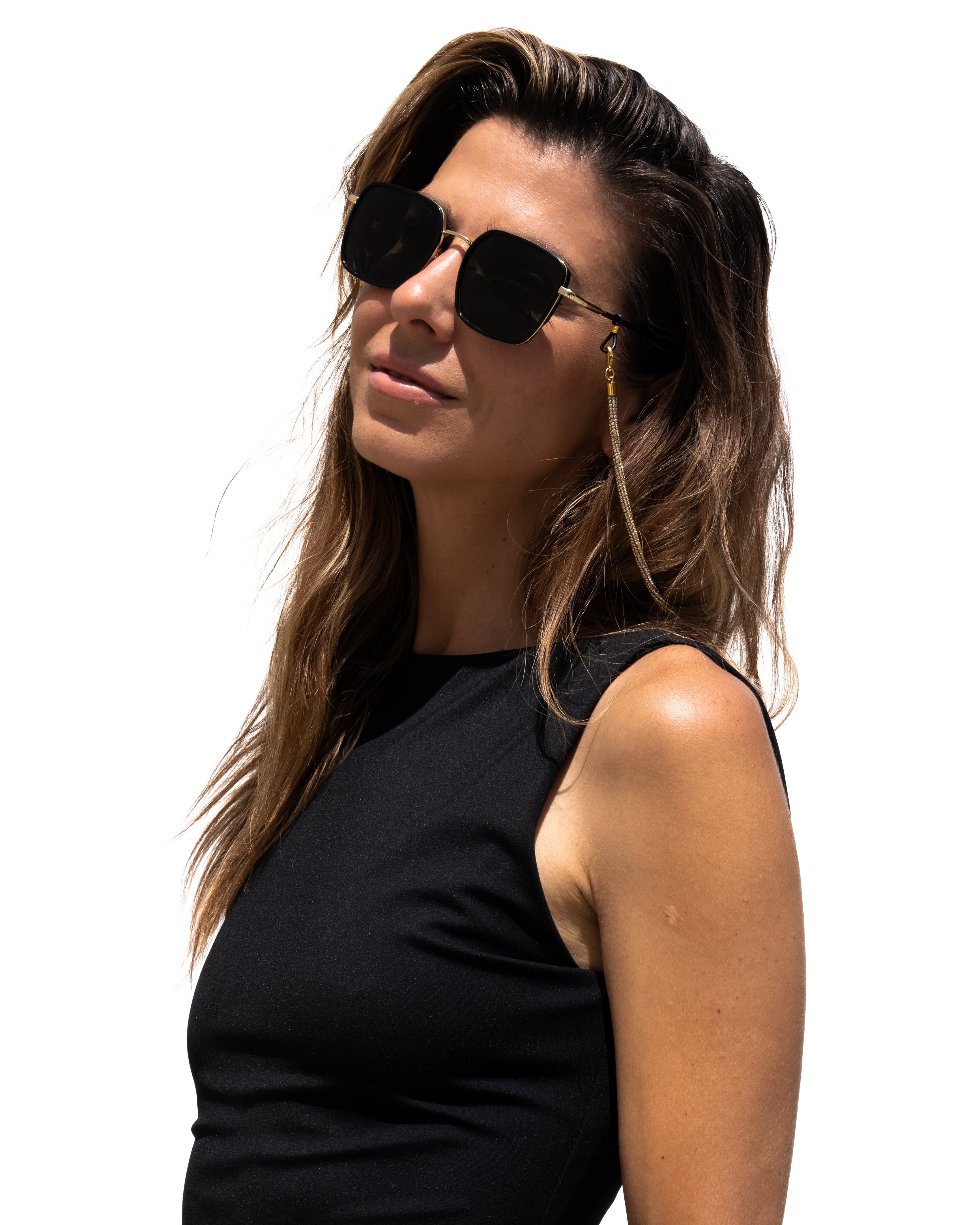 2-in-1 Sunglass Chain / Necklace - Champagne Bubbles