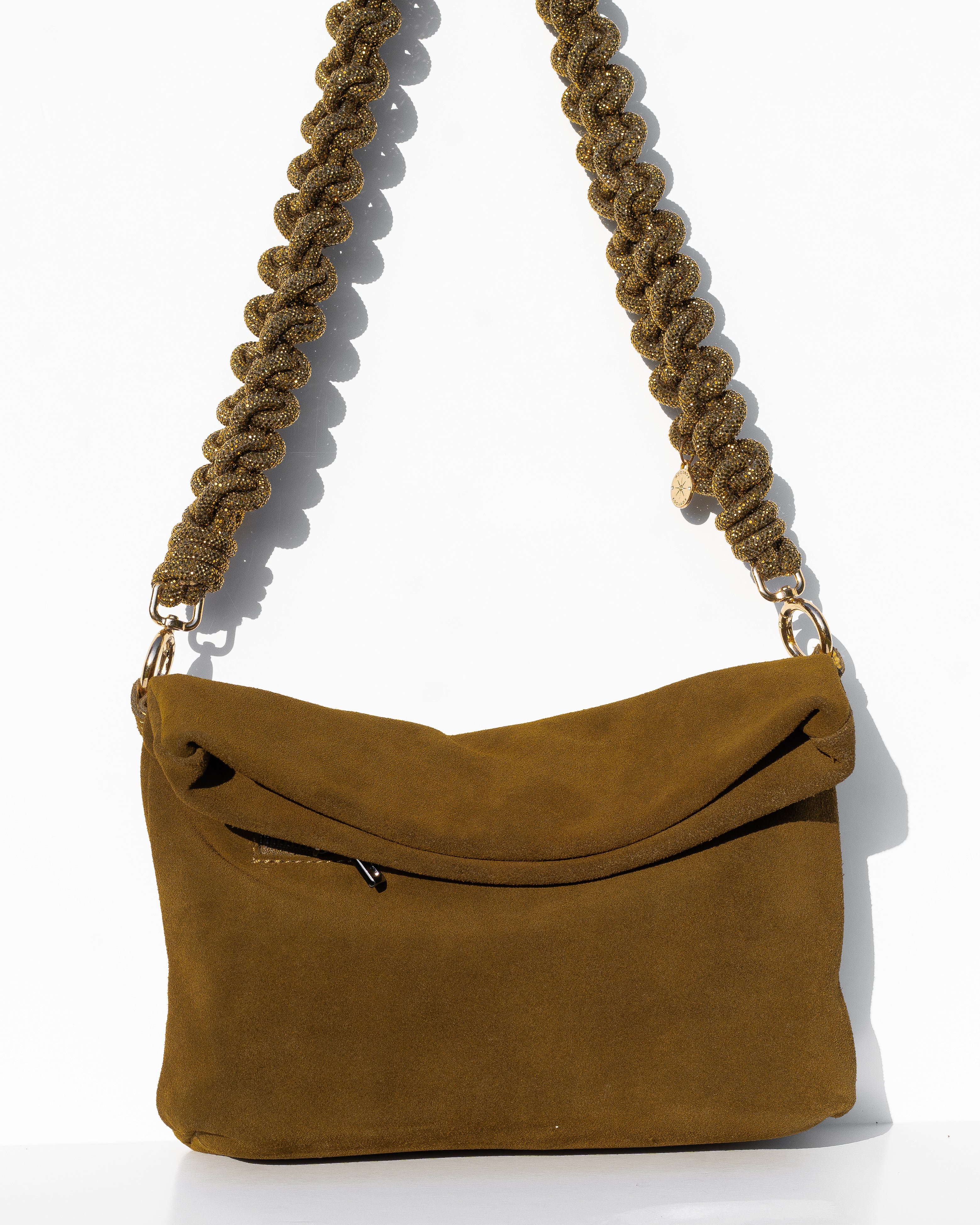 NOA BAG + LACE - Olive + Antique Gold