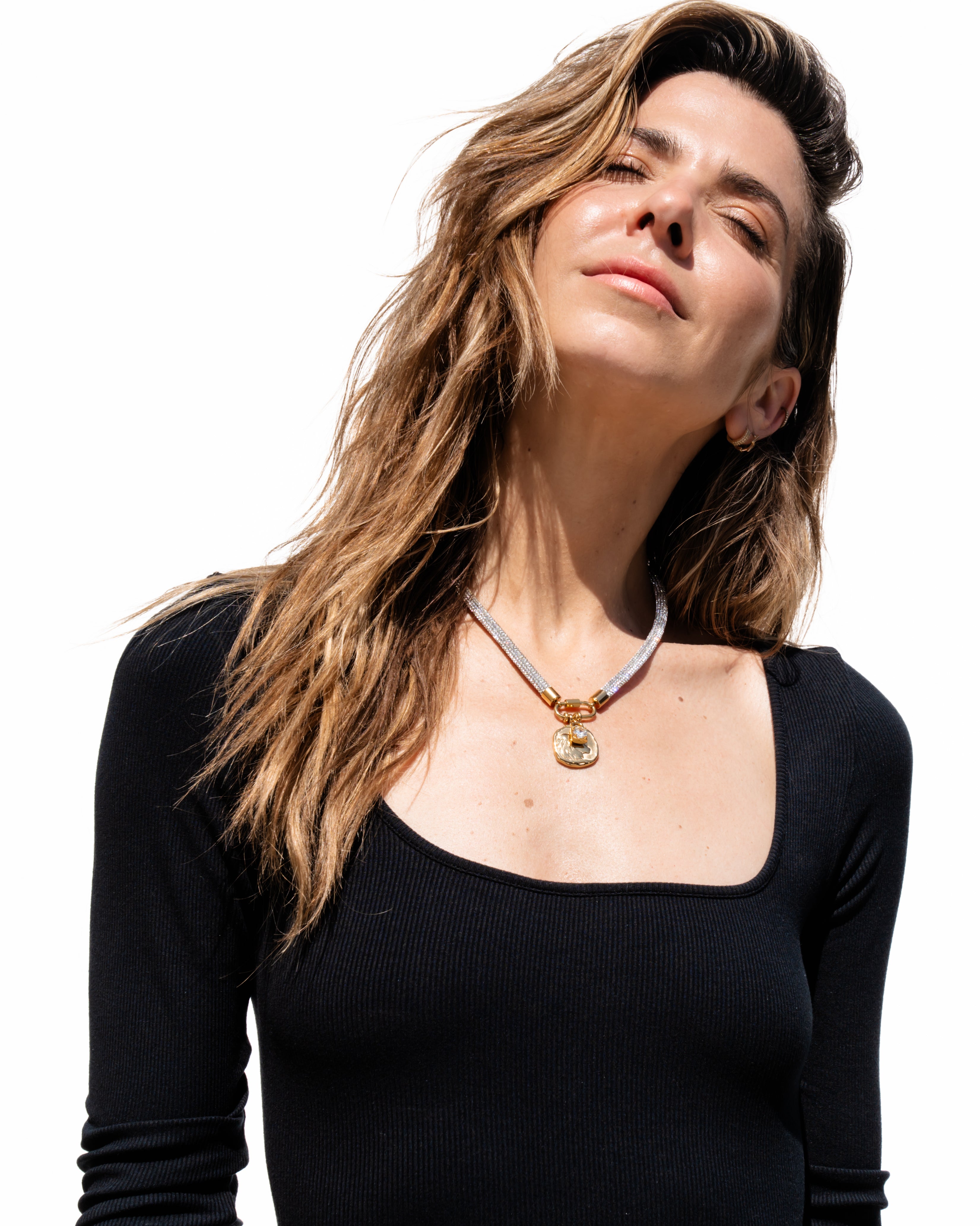 ZODIAC Carabiner Necklace - Crystal