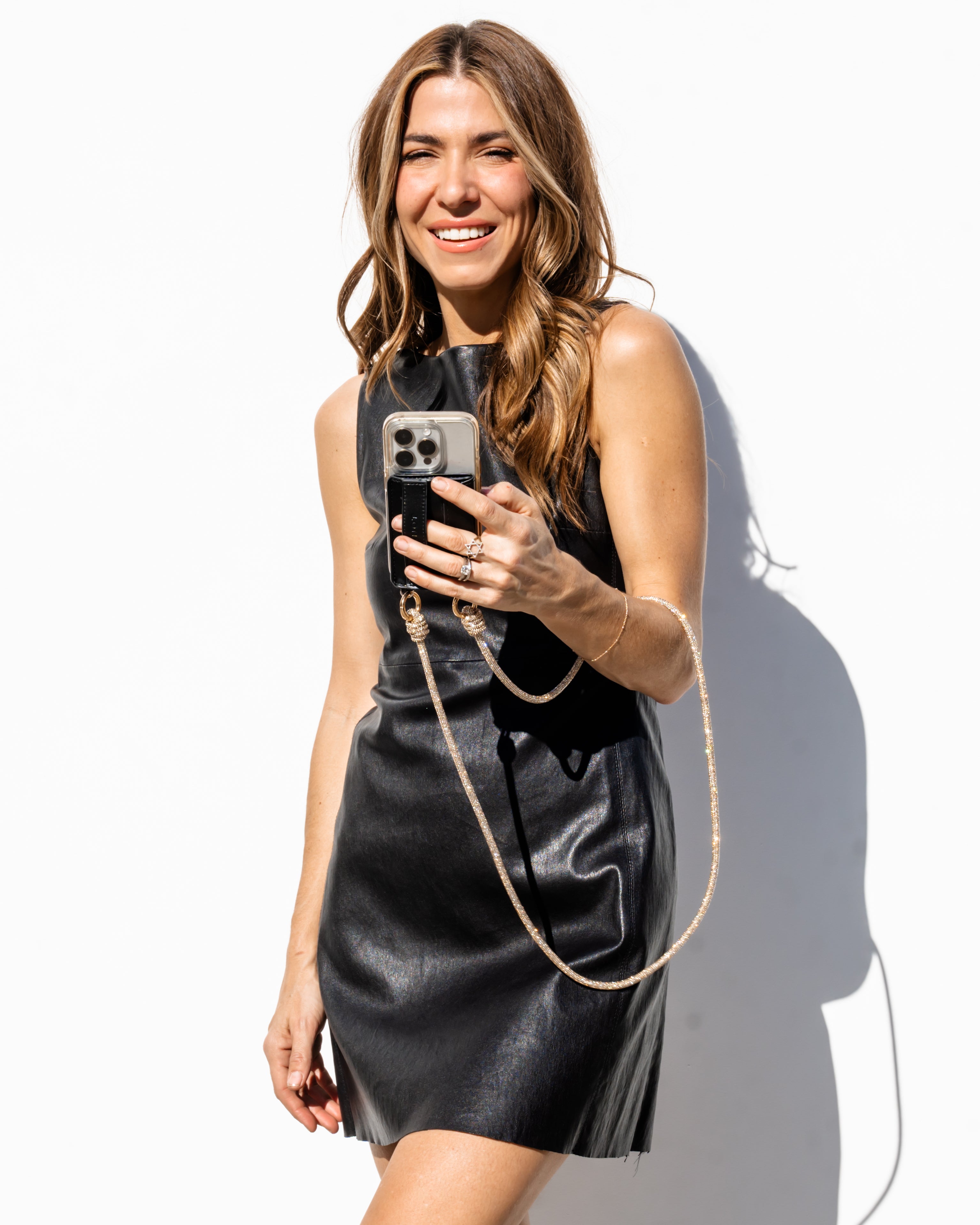 SPIRAL Strap - Phone / Purse - Champagne Bubbles