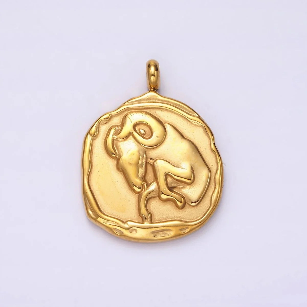 ZODIAC Carabiner Necklace - Antique Gold