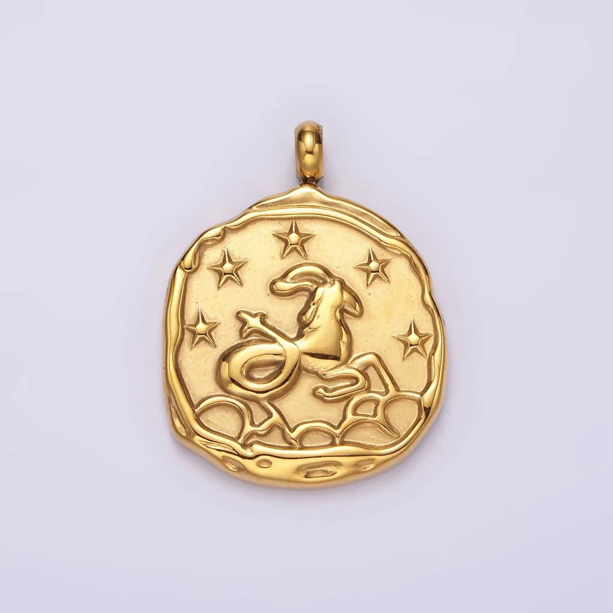 ZODIAC Carabiner Necklace - Antique Gold