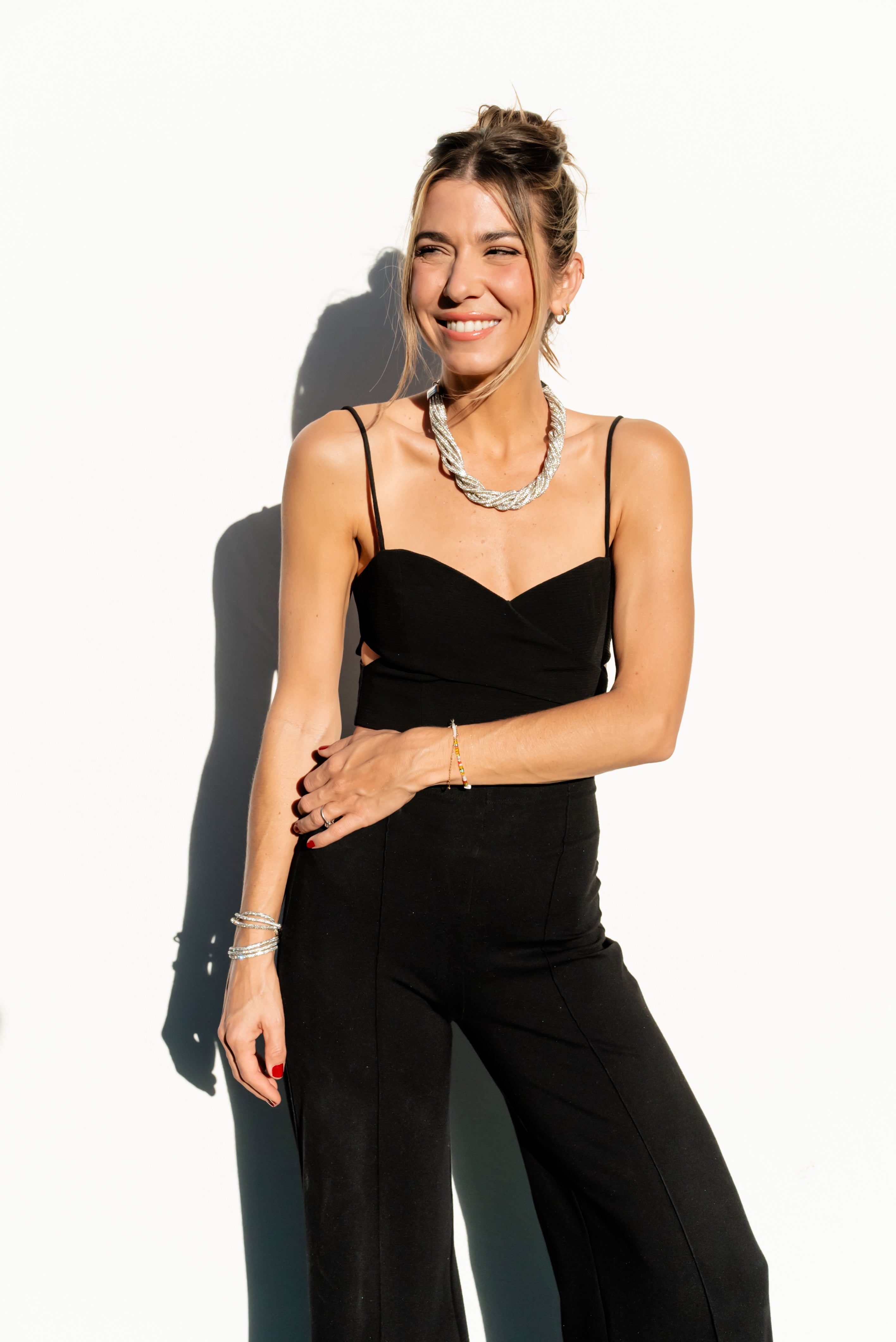 4 in 1 Multi Strand Necklace - Crystal