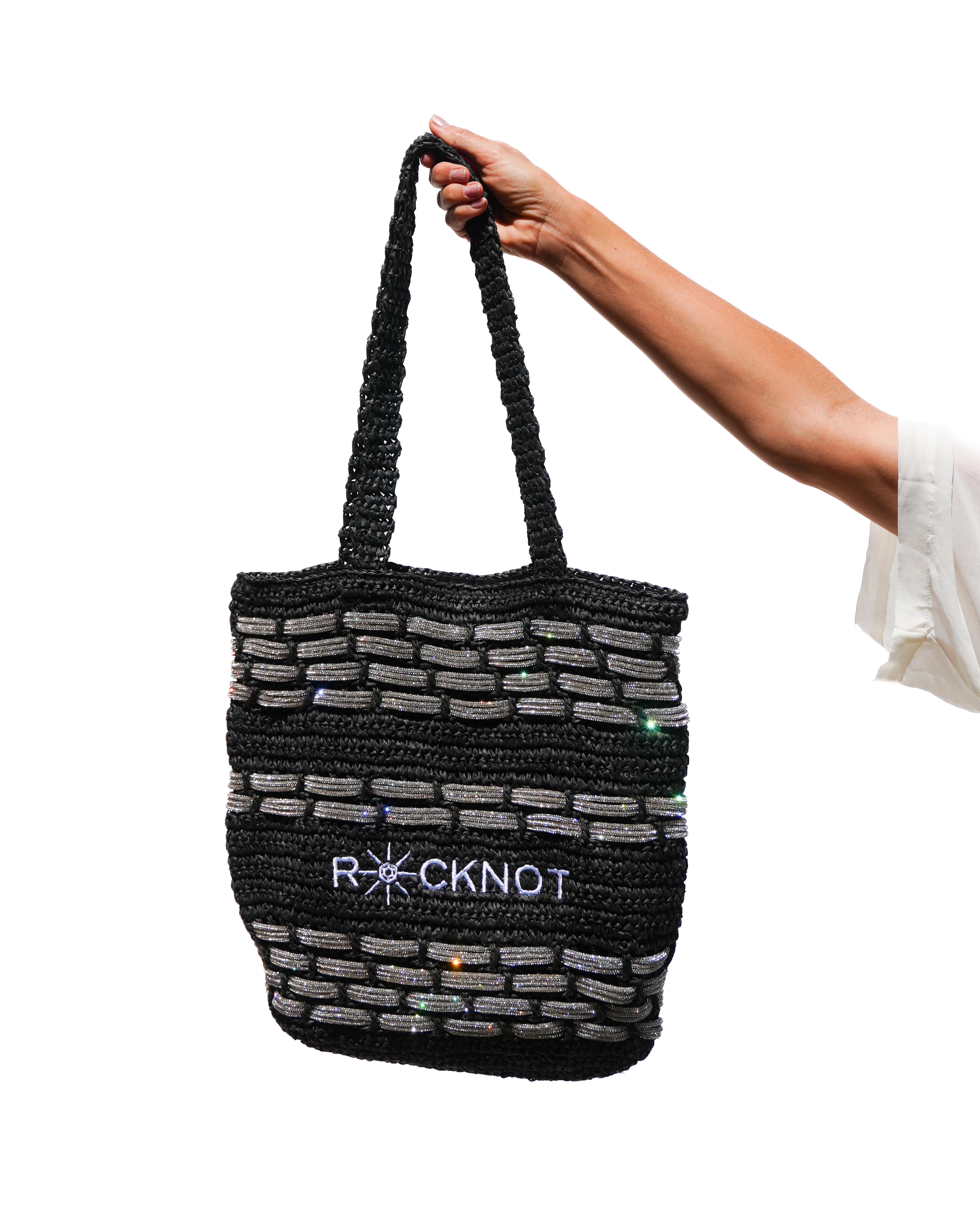 Zuma Straw Tote - Black