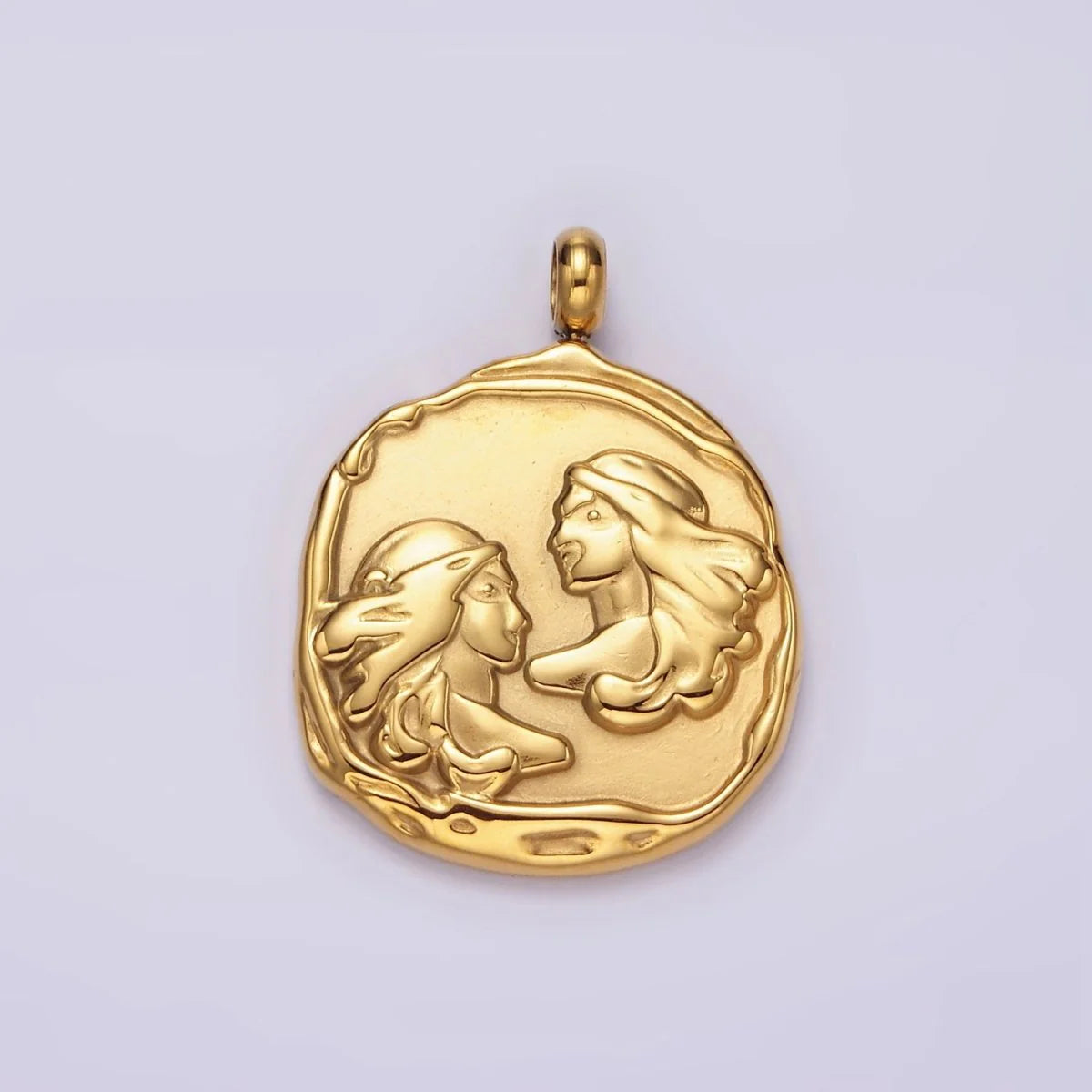 ZODIAC Carabiner Necklace - Antique Gold