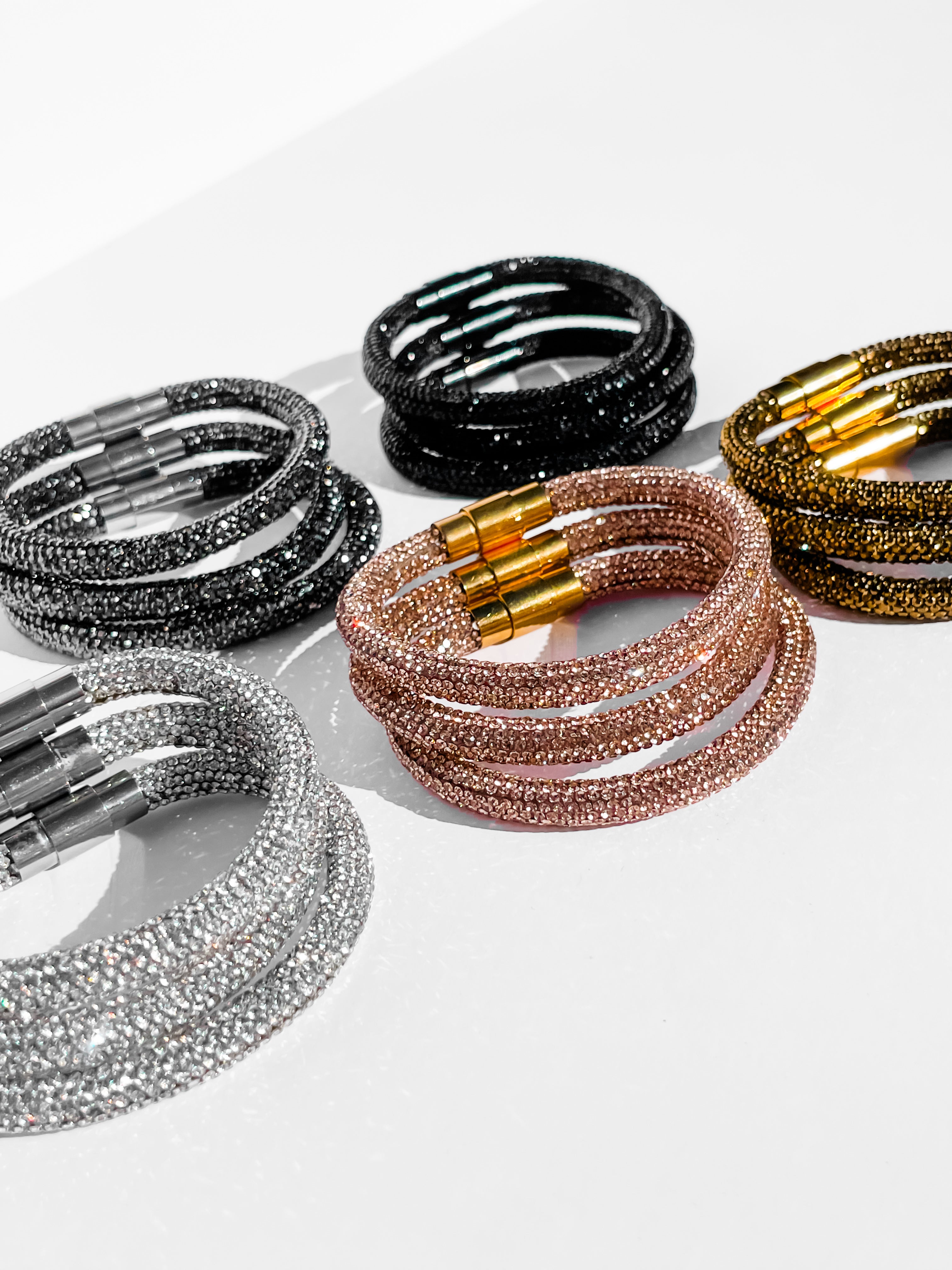 Rhinestone Rope Bracelet - 6x Bundle