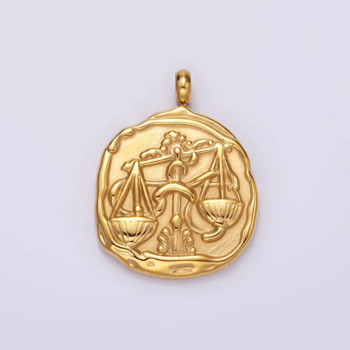 ZODIAC Carabiner Necklace - Antique Gold