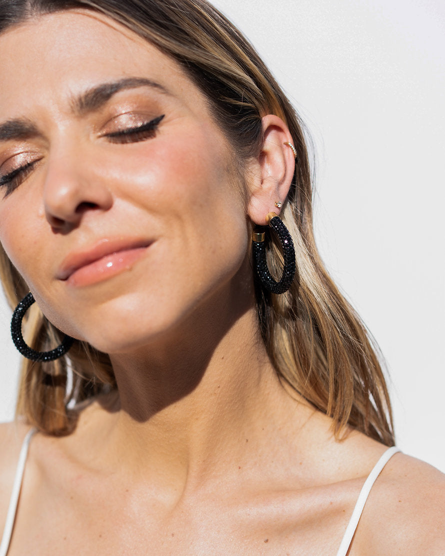 Petite Hoops - Jet