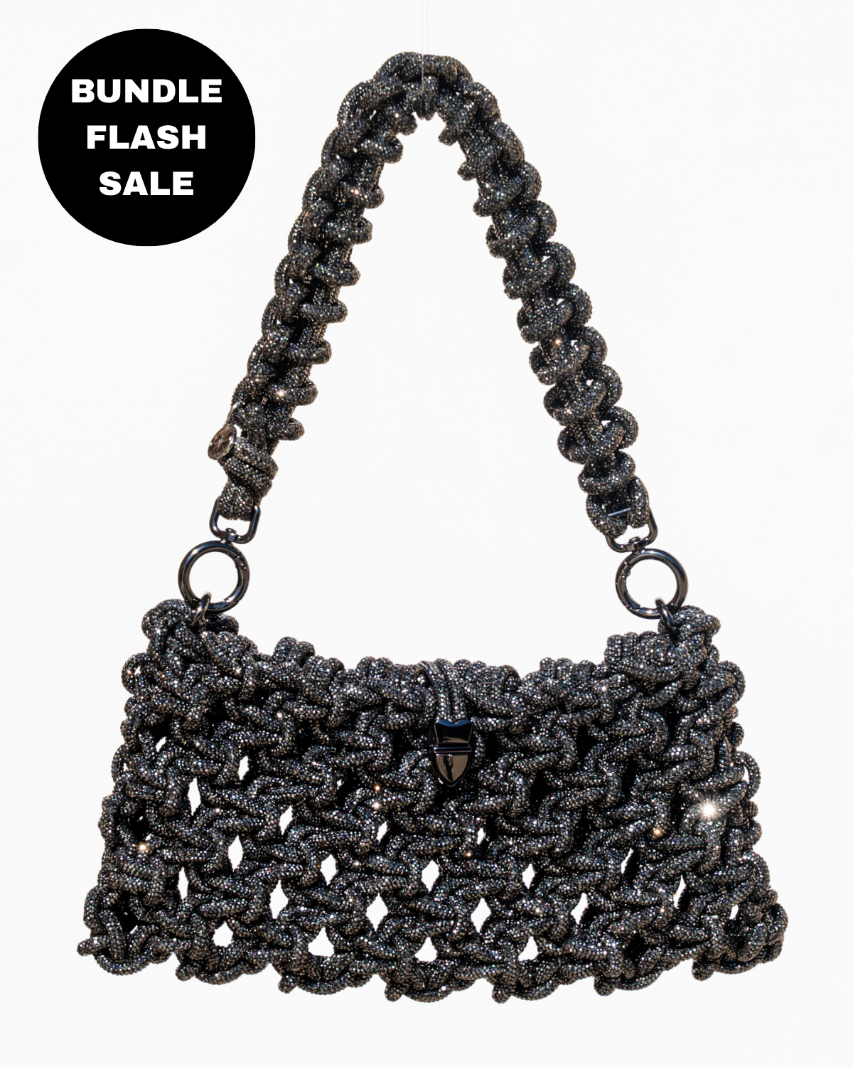Eden 2-in-1 Clutch - Gunmetal