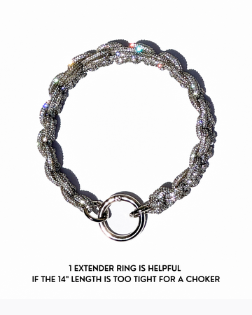 PETITE CROWN Wristlet / Necklace - Crystal