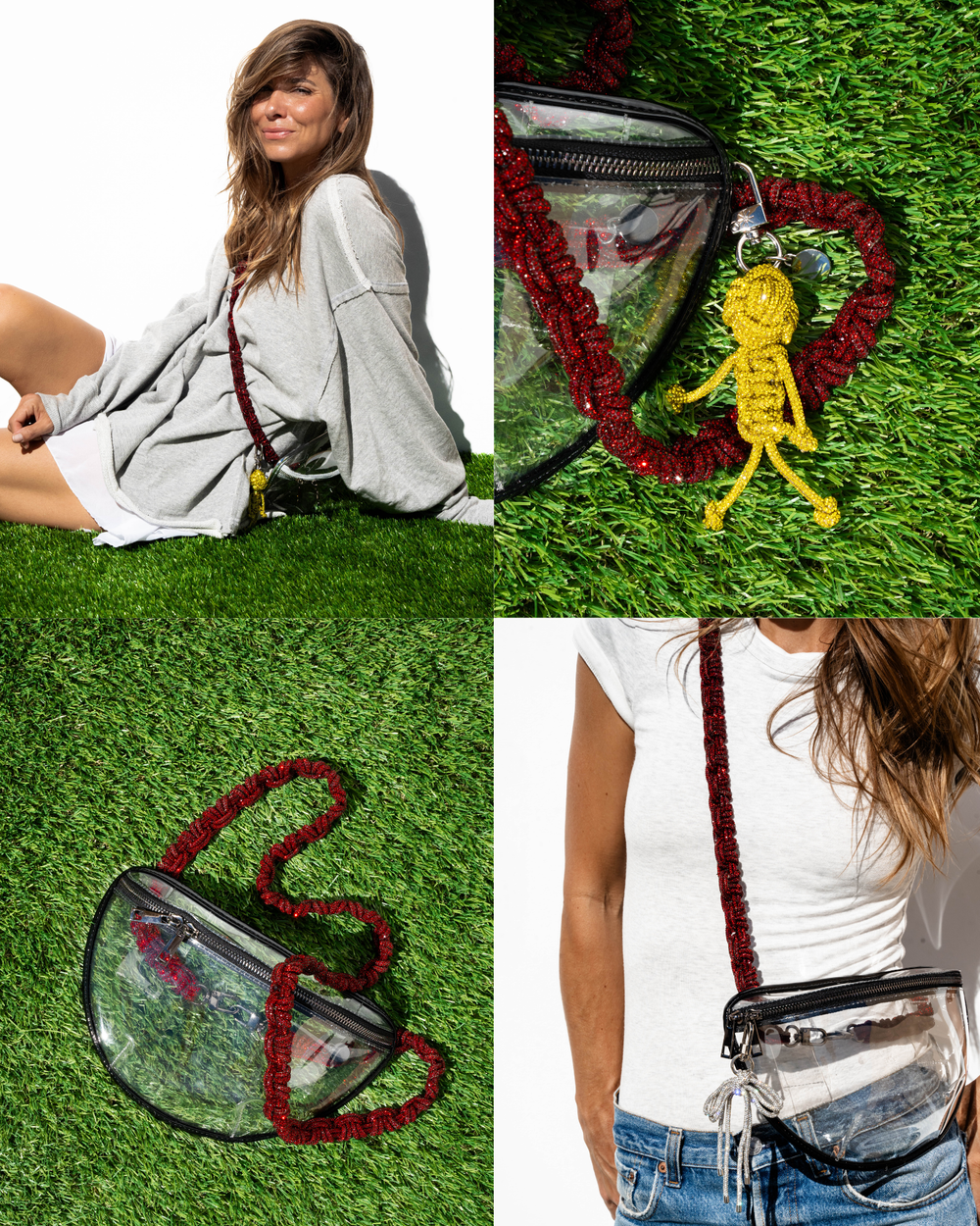 Infinity Belt Bag - Clear / Black