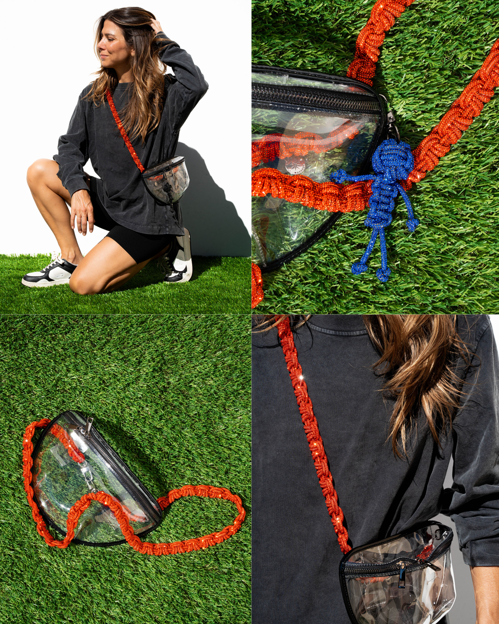 Infinity Belt Bag - Clear / Black