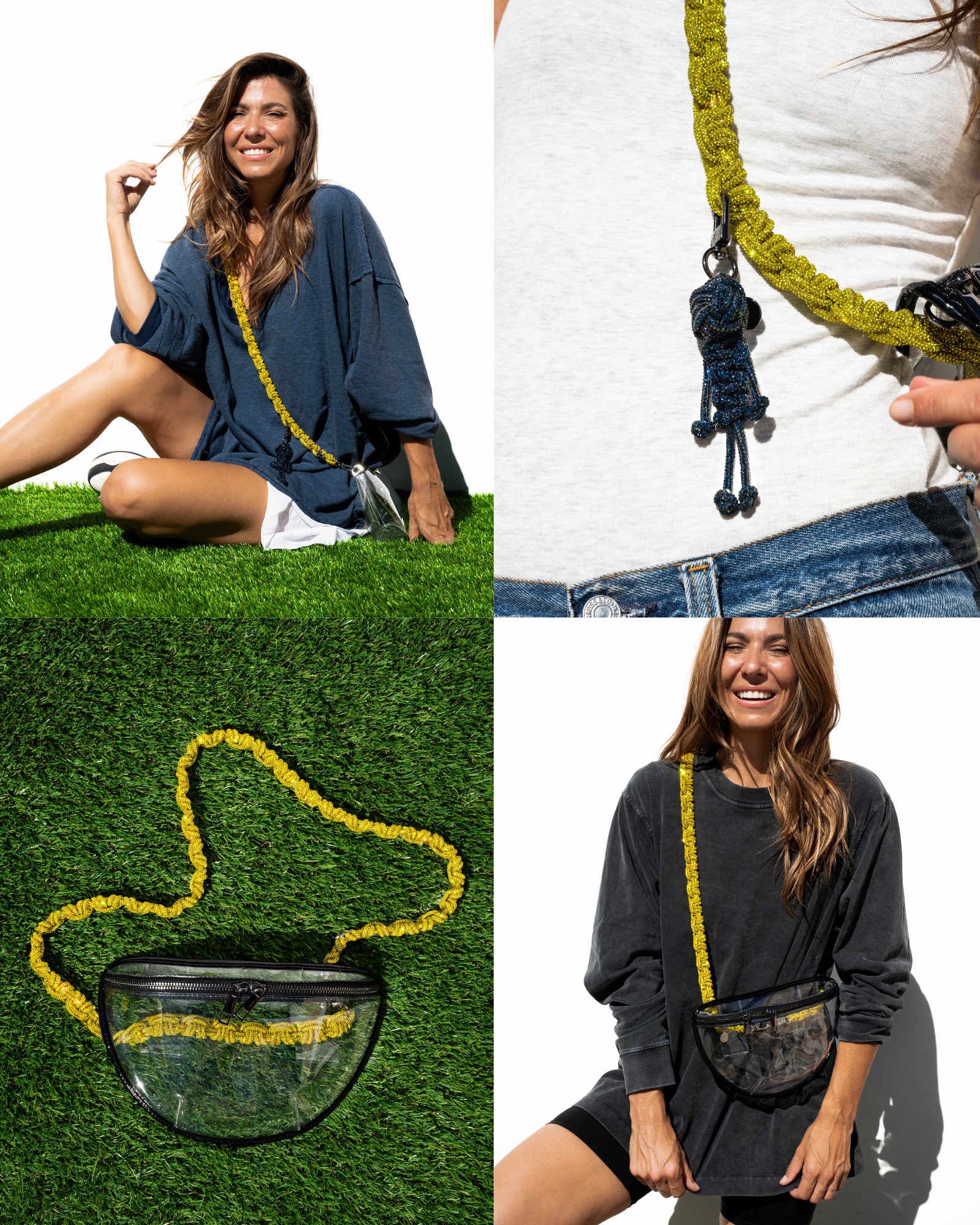 Infinity Belt Bag - Clear / Black