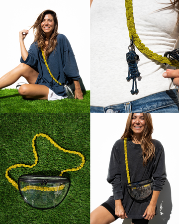 Infinity Belt Bag - Clear / Black