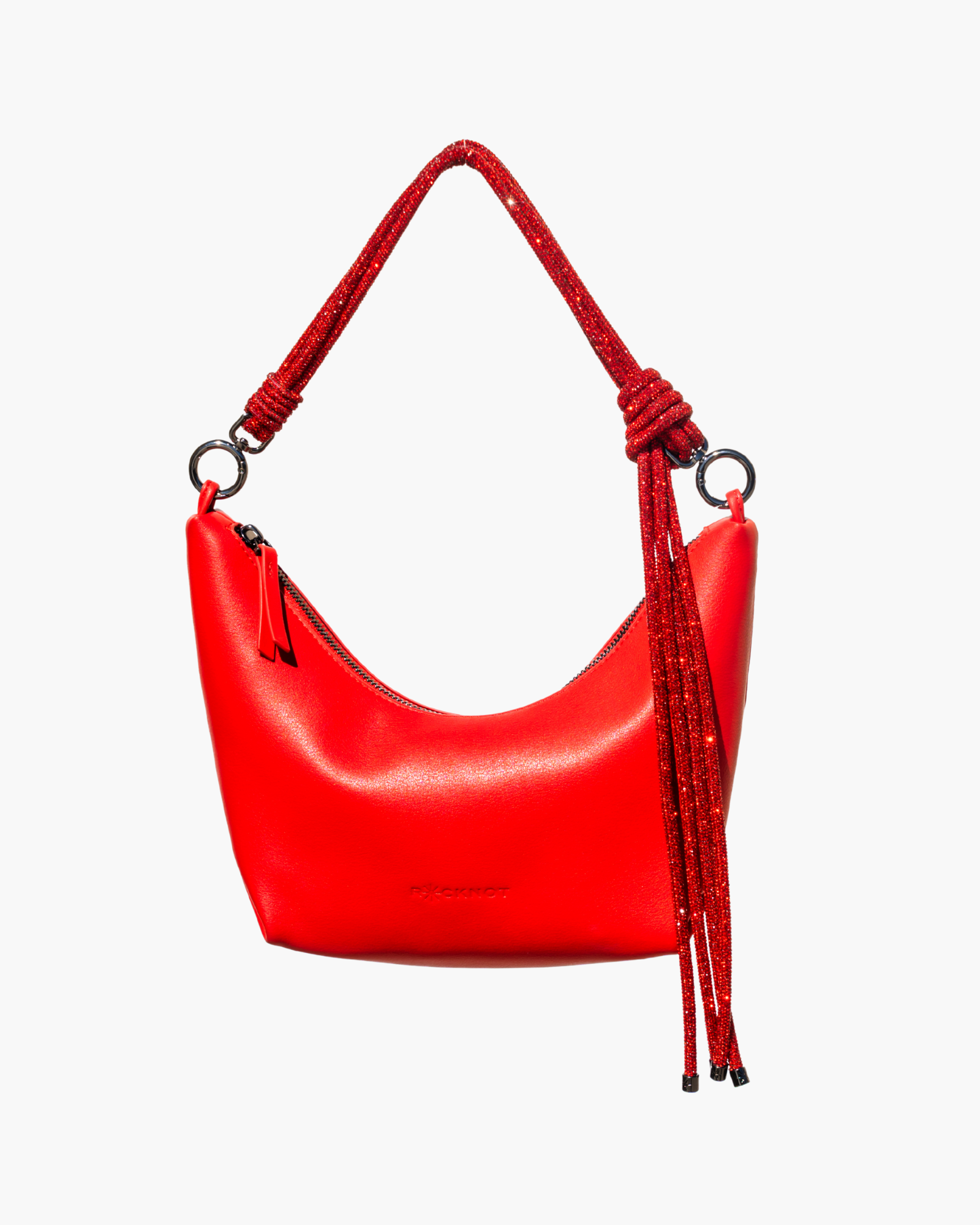 Hezi Leather Shoulder Bag - Scarlet