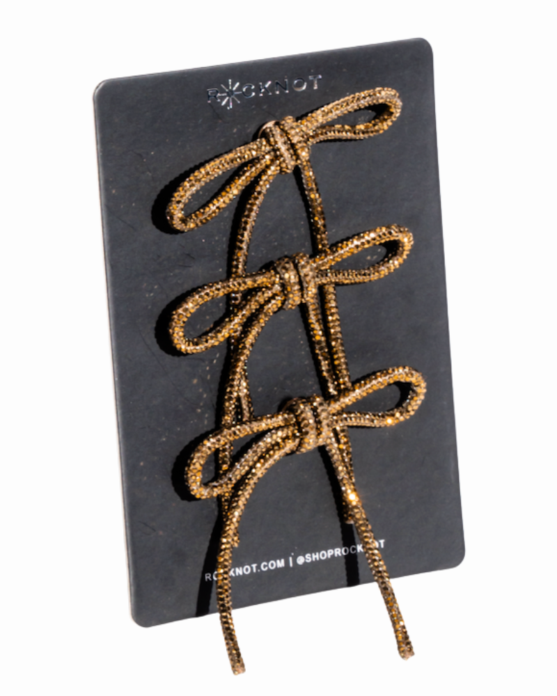 MAGIC BUTTONS - 3 Bows - Antique Gold