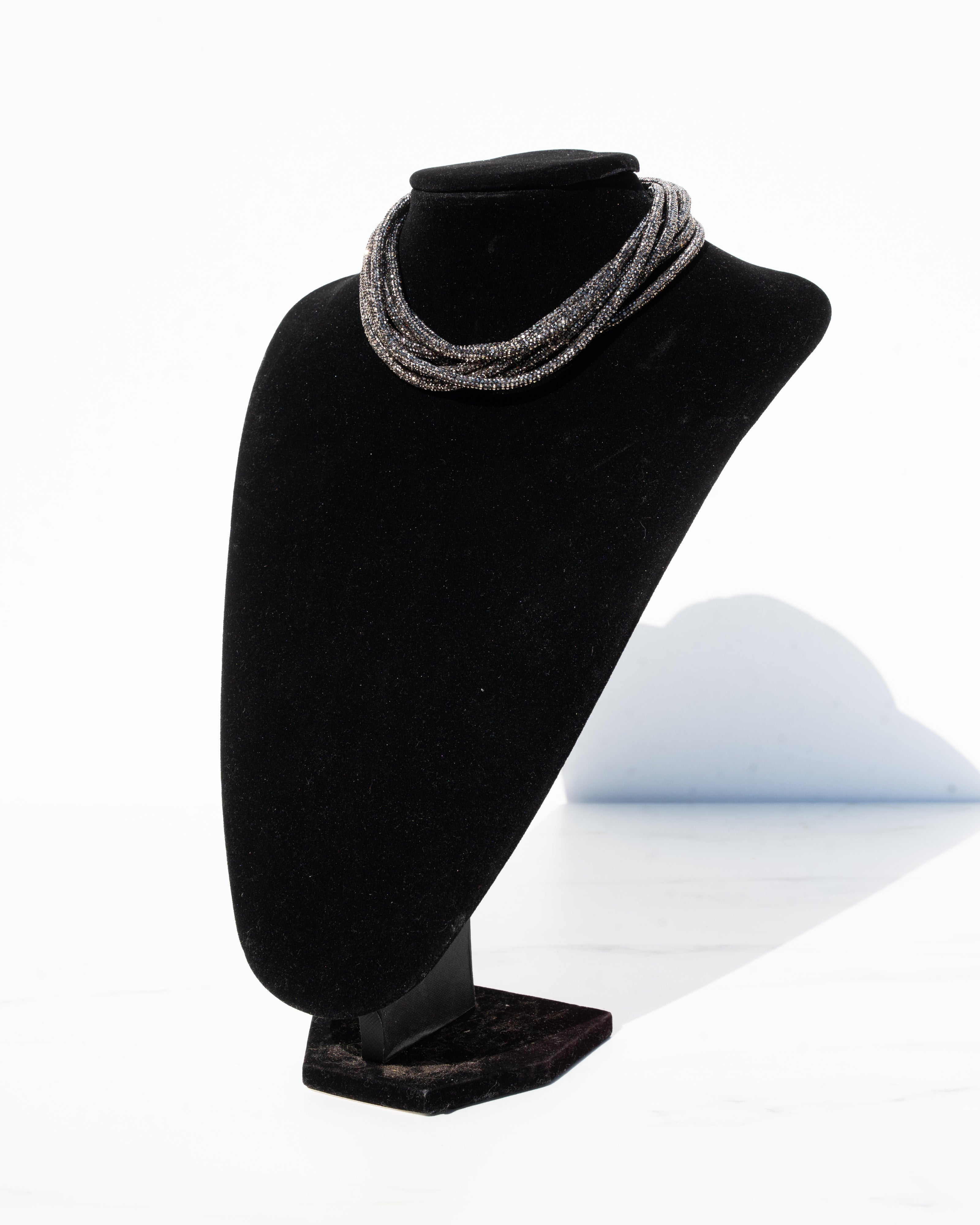 Multi Strand Necklace - Gunmetal
