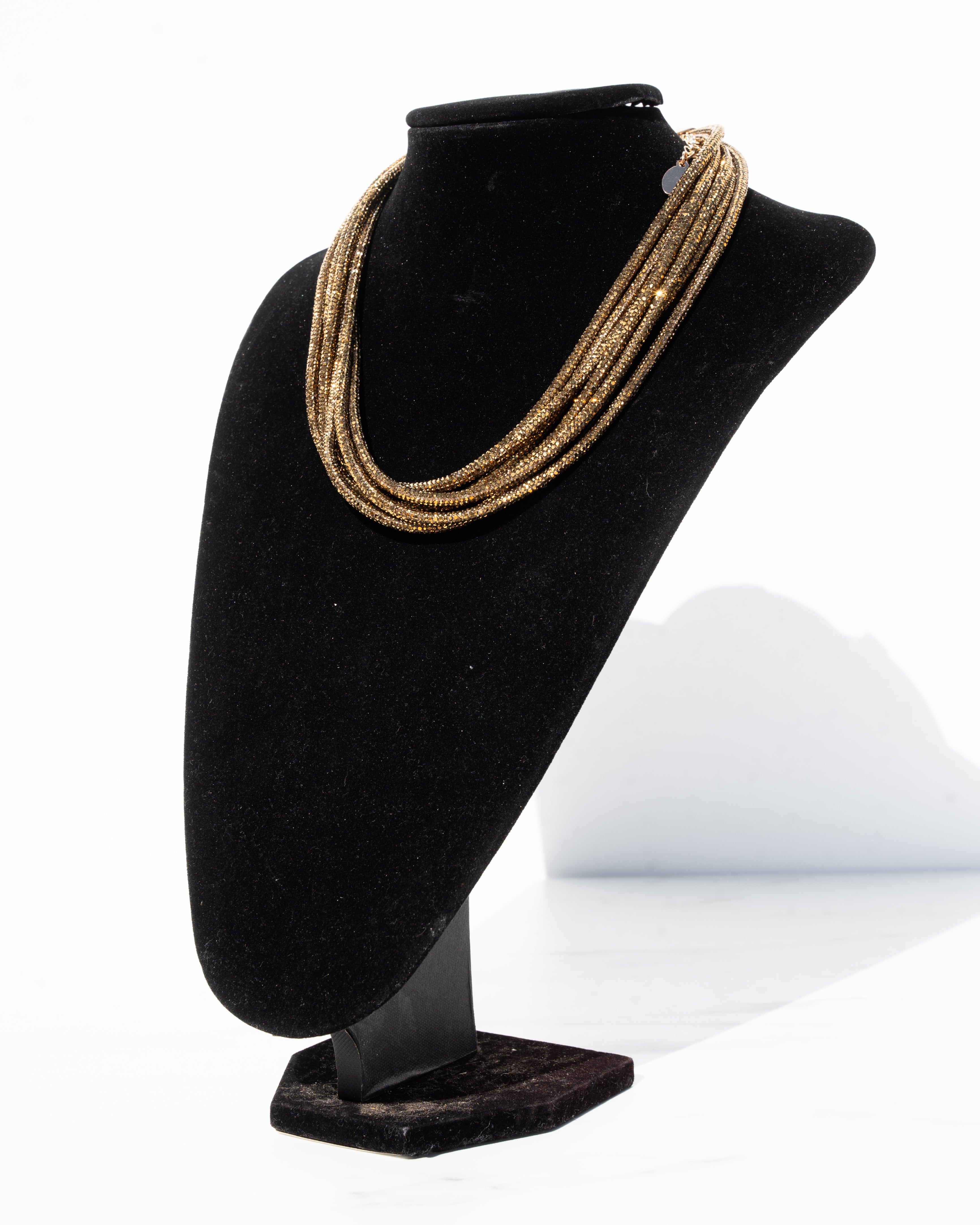 4 in 1 Multi Strand Necklace - Antique Gold