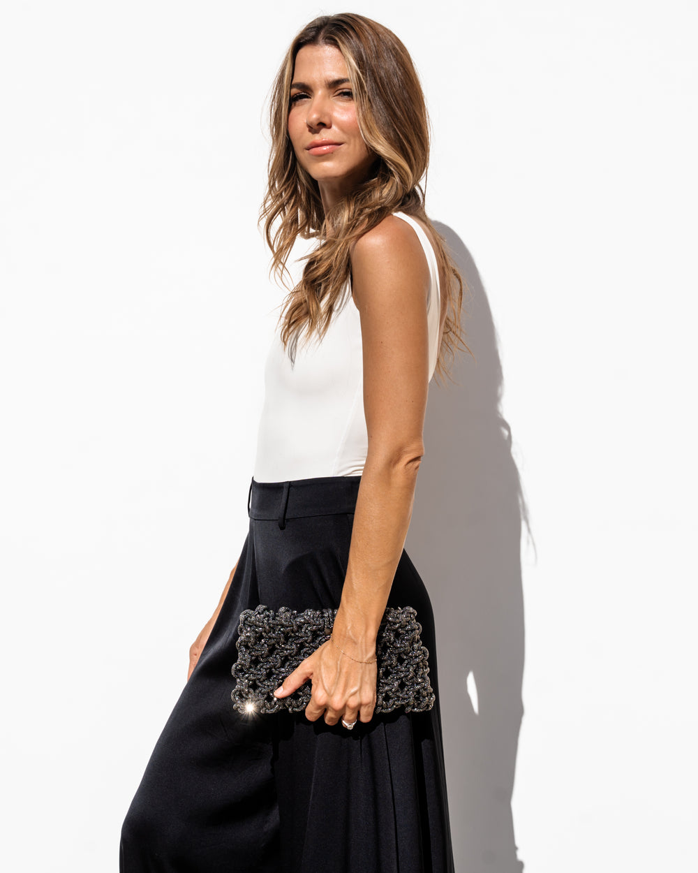 Eden 2-in-1 Clutch - Gunmetal