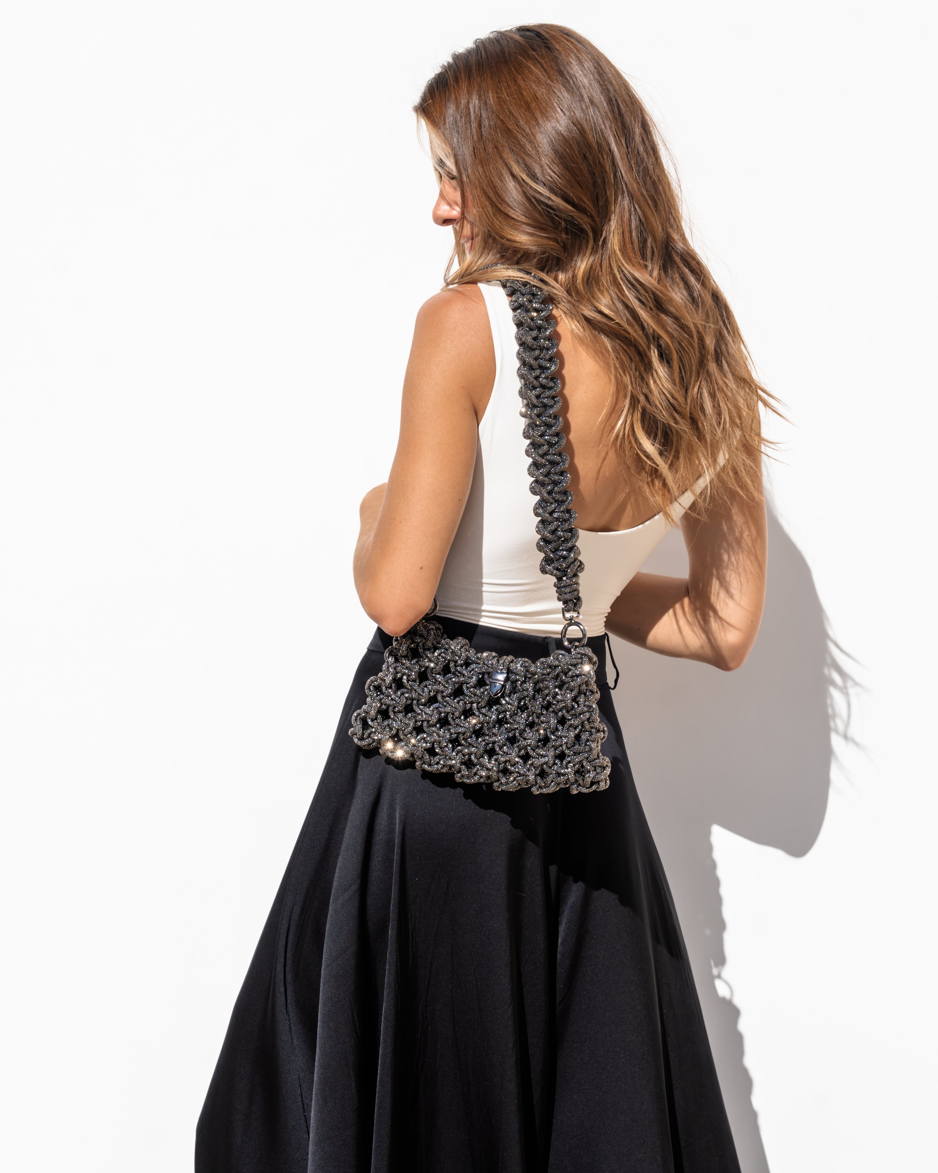 Eden 2-in-1 Clutch - Gunmetal