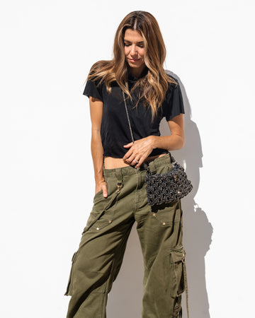 Eden 2-in-1 Clutch - Gunmetal