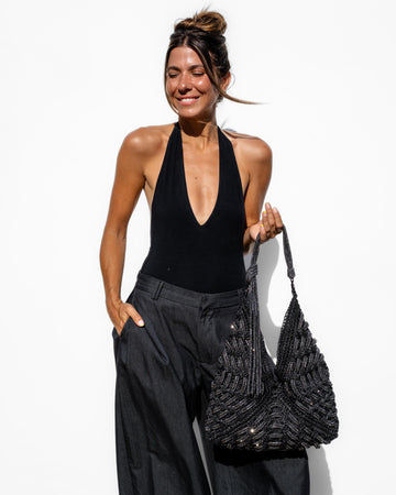 Shilo Crochet Bag - Black
