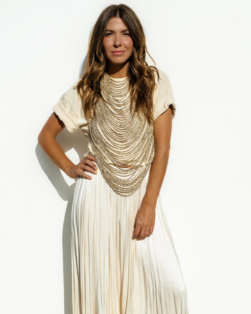 Gali Chain Top - Champagne Bubbles