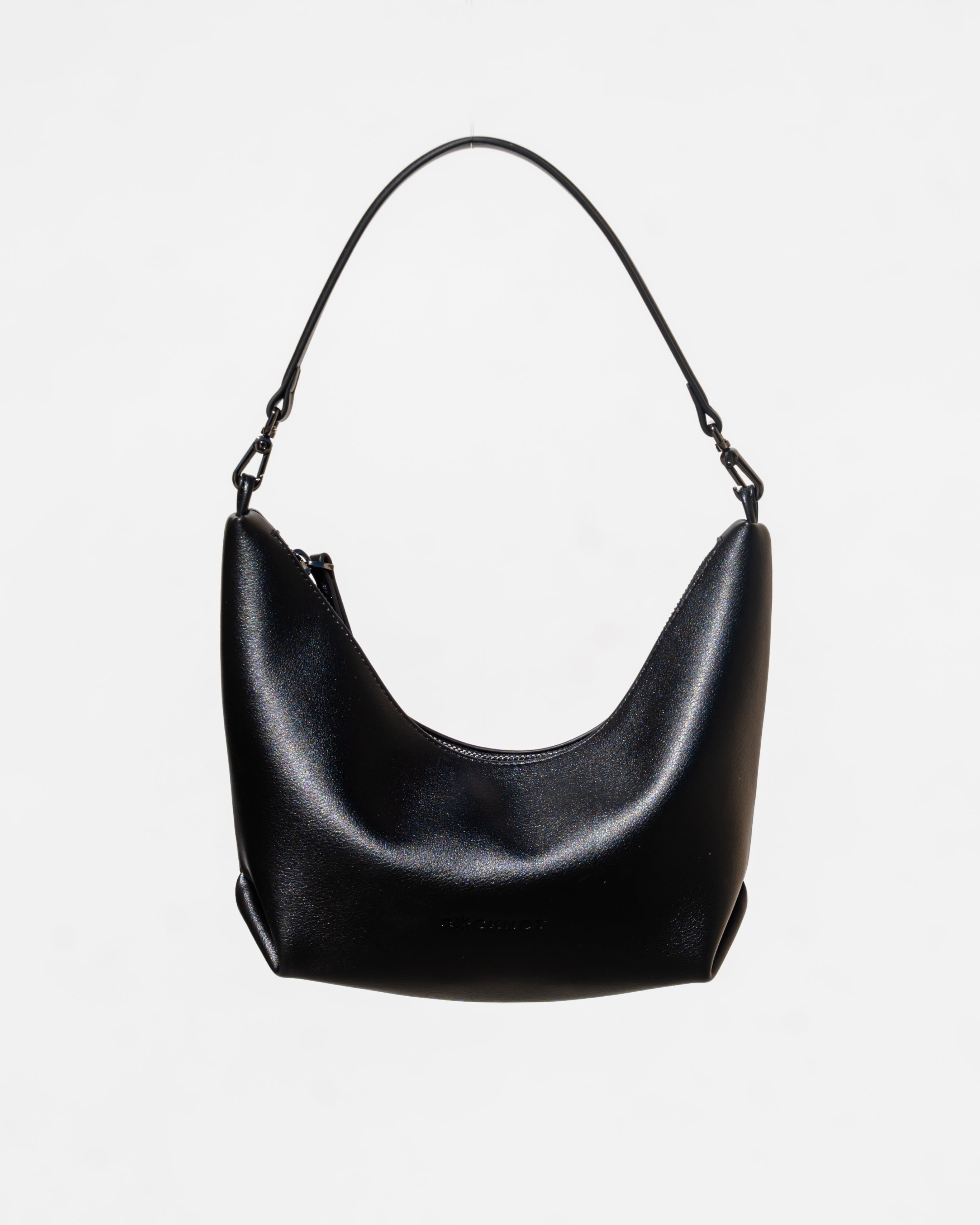 Hezi Leather Shoulder Bag - Black