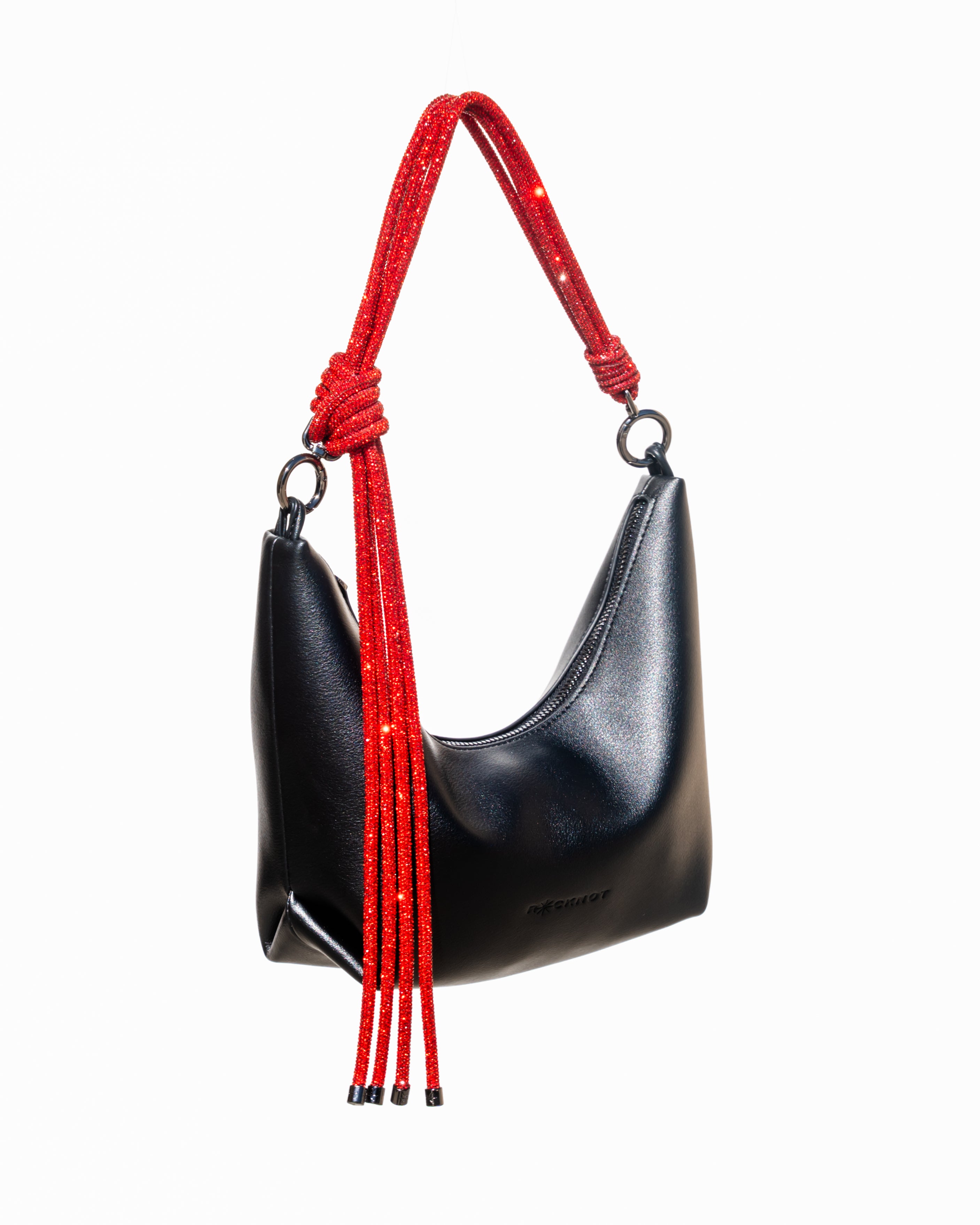 Hezi Leather Shoulder Bag - Black