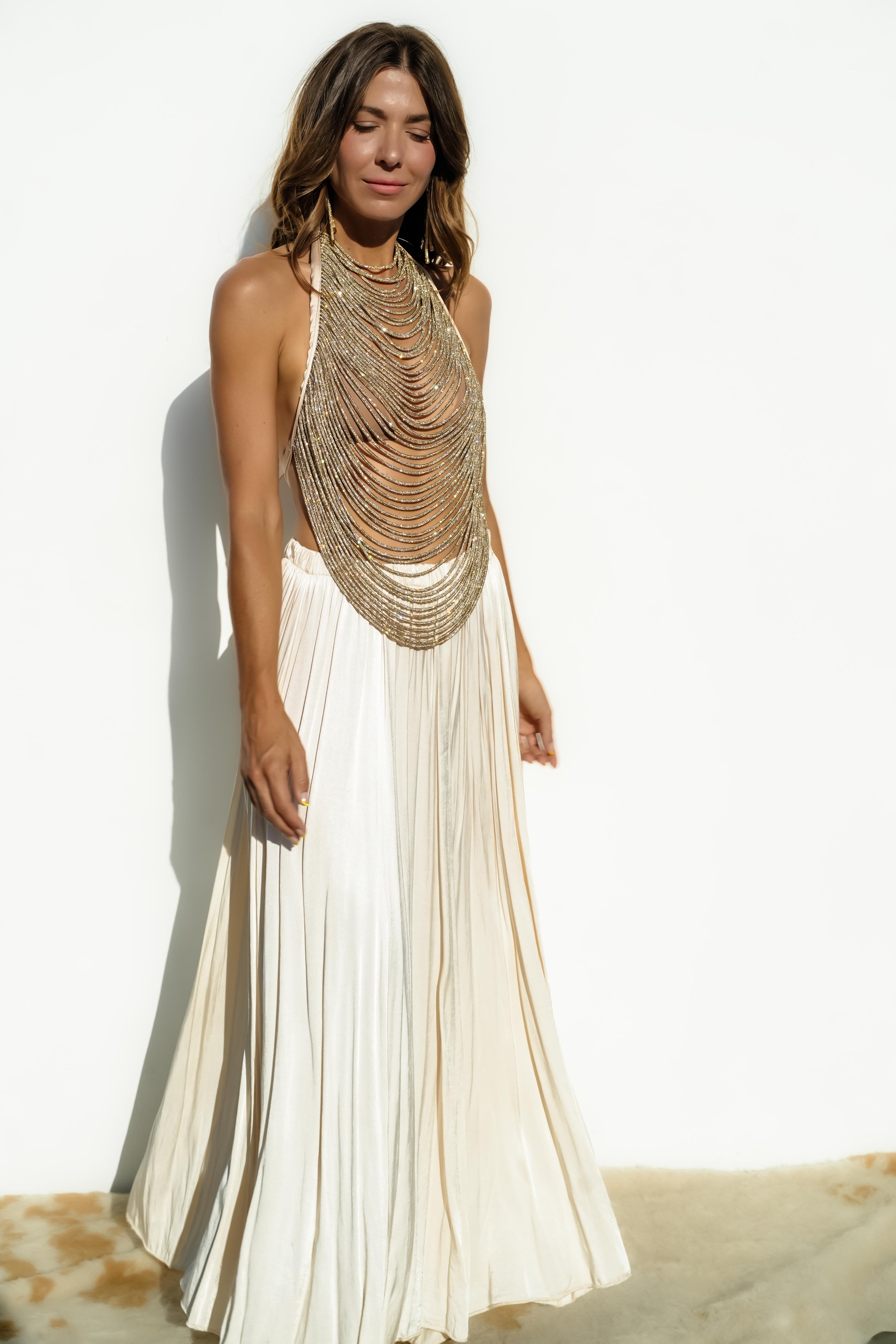 Gali Chain Top - Champagne Bubbles